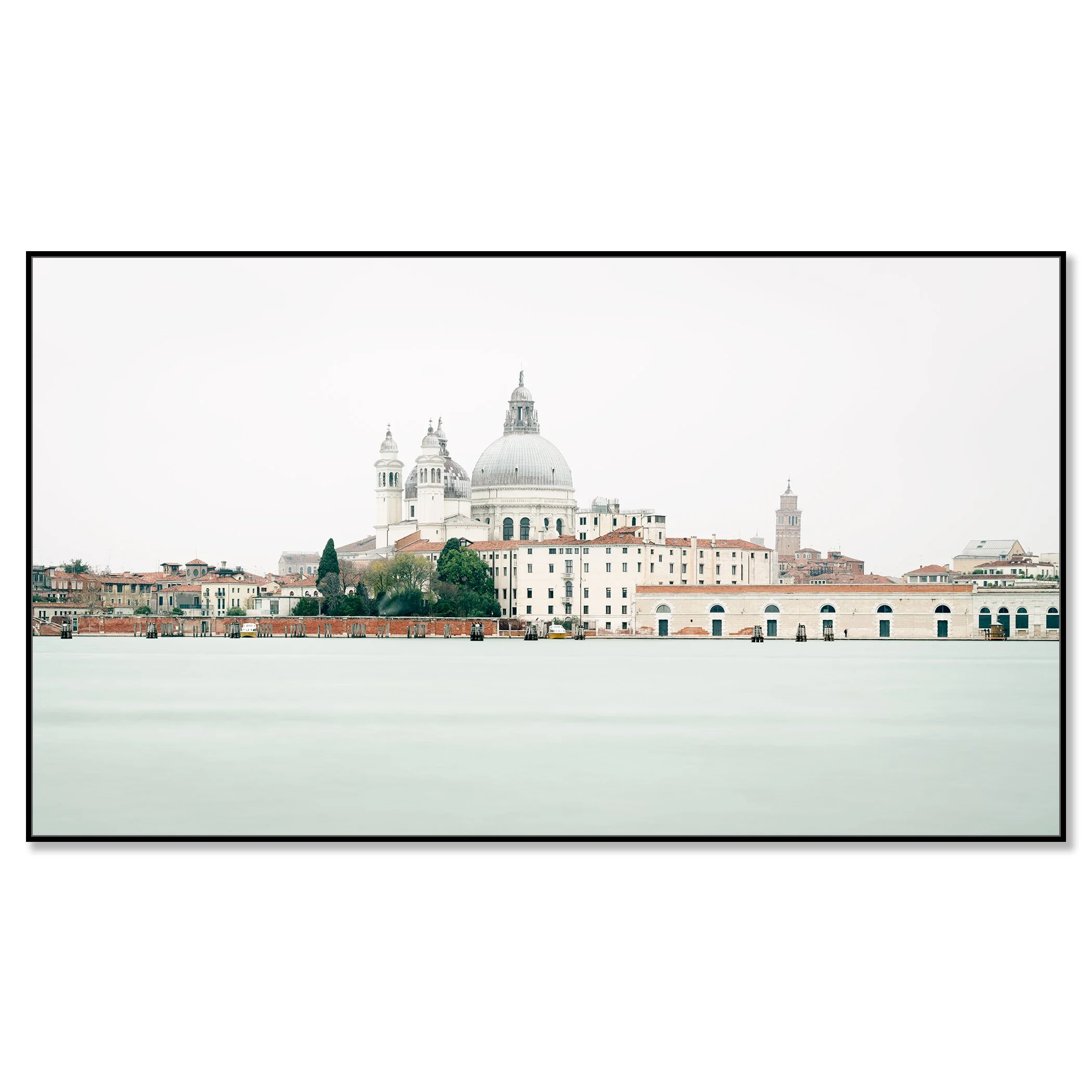 View of Venice, Panorama Study 2 – colour photograph on aluminium Dibond in a black ArtBox. Photo by Gerald Berghammer.
