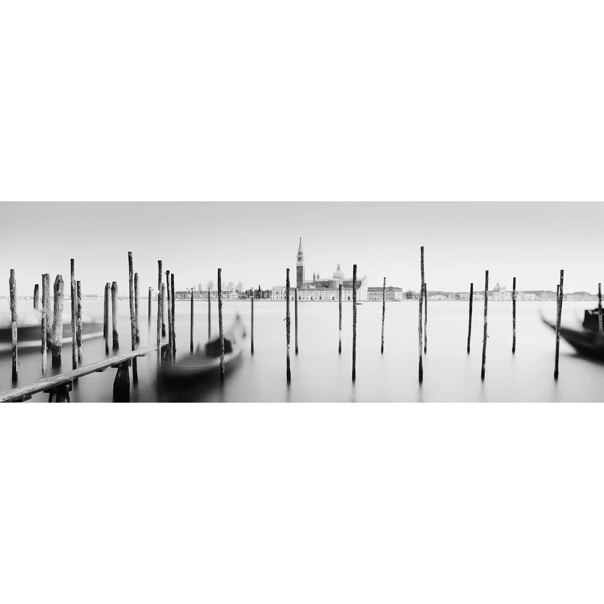 Basilica di San Giorgio Maggiore Panorama by Gerald Berghammer as an archival fine-art print with white border.