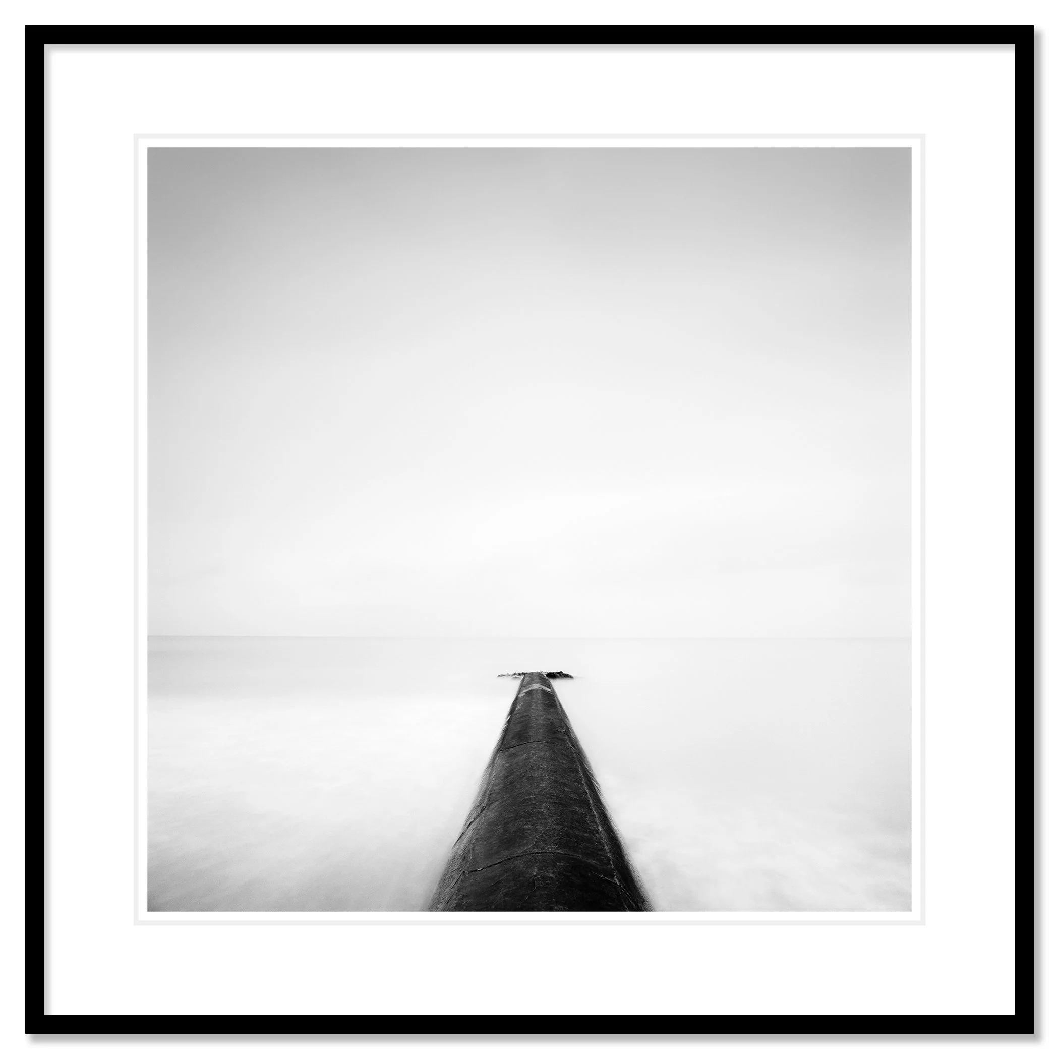 Straight On Study 1 in a black aluminium frame with white mount by Gerald Berghammer