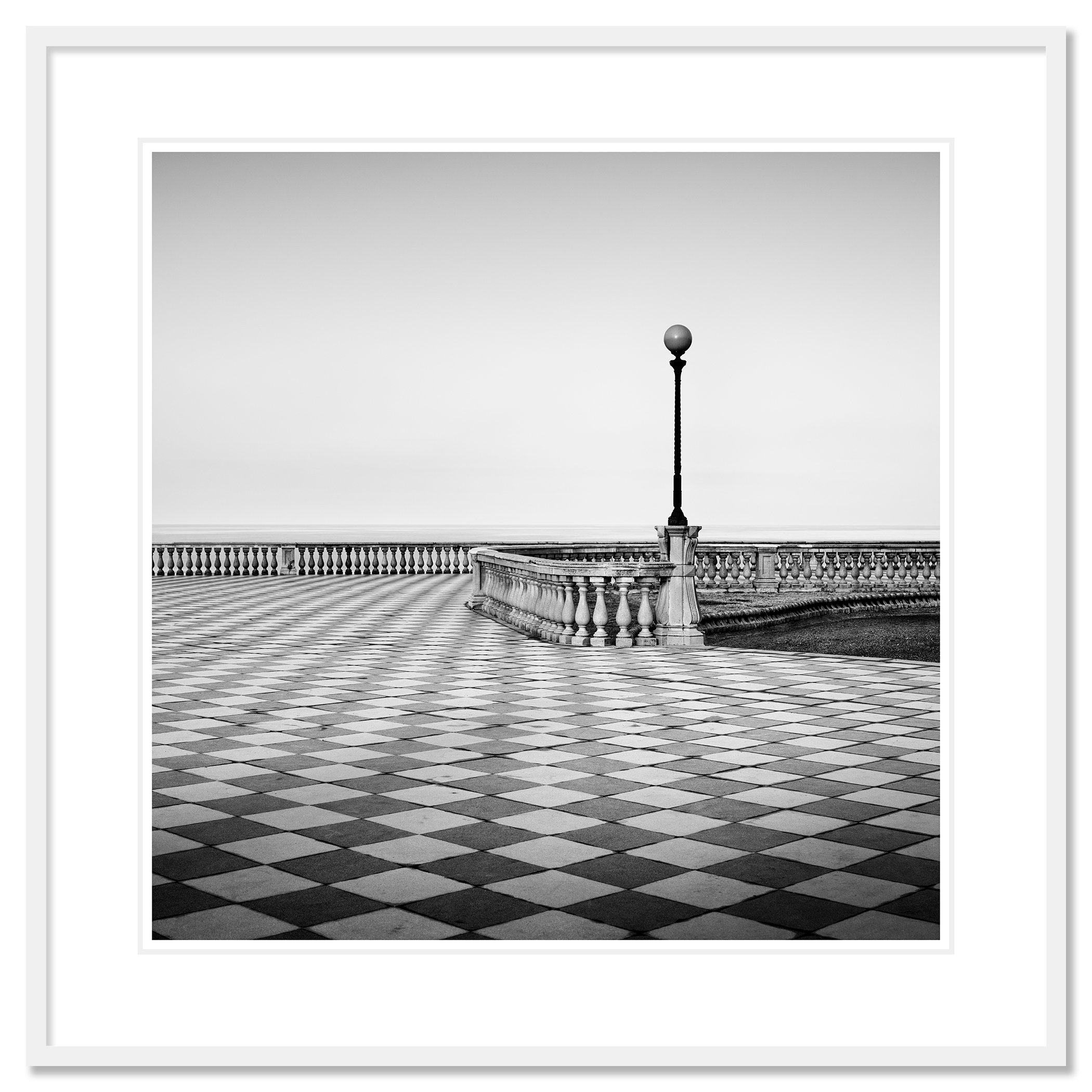 Terrazza Mascagni Study 1 by Gerald Berghammer mounted on aluminium Dibond in a white aluminium ArtBox frame.