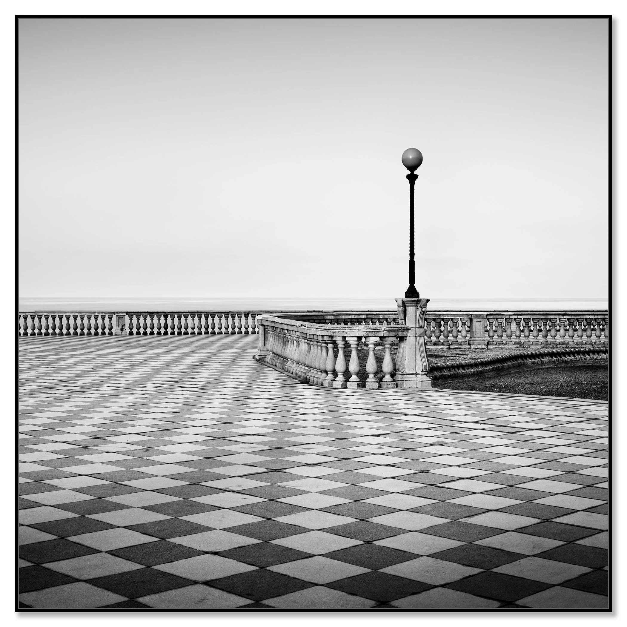 Terrazza Mascagni Study 1 by Gerald Berghammer mounted on aluminium Dibond in a black aluminium ArtBox frame.