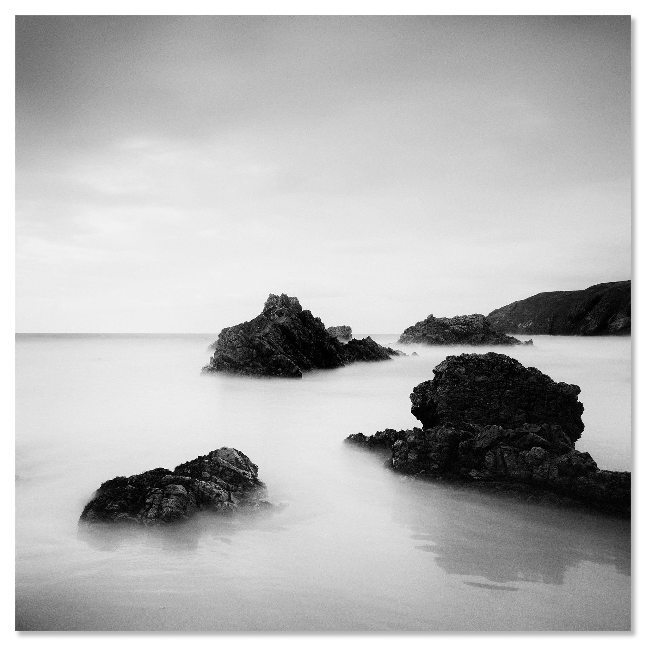 Award-Winning Beach Study 1 – Scotland as a frameless photo print mounted on Dibond