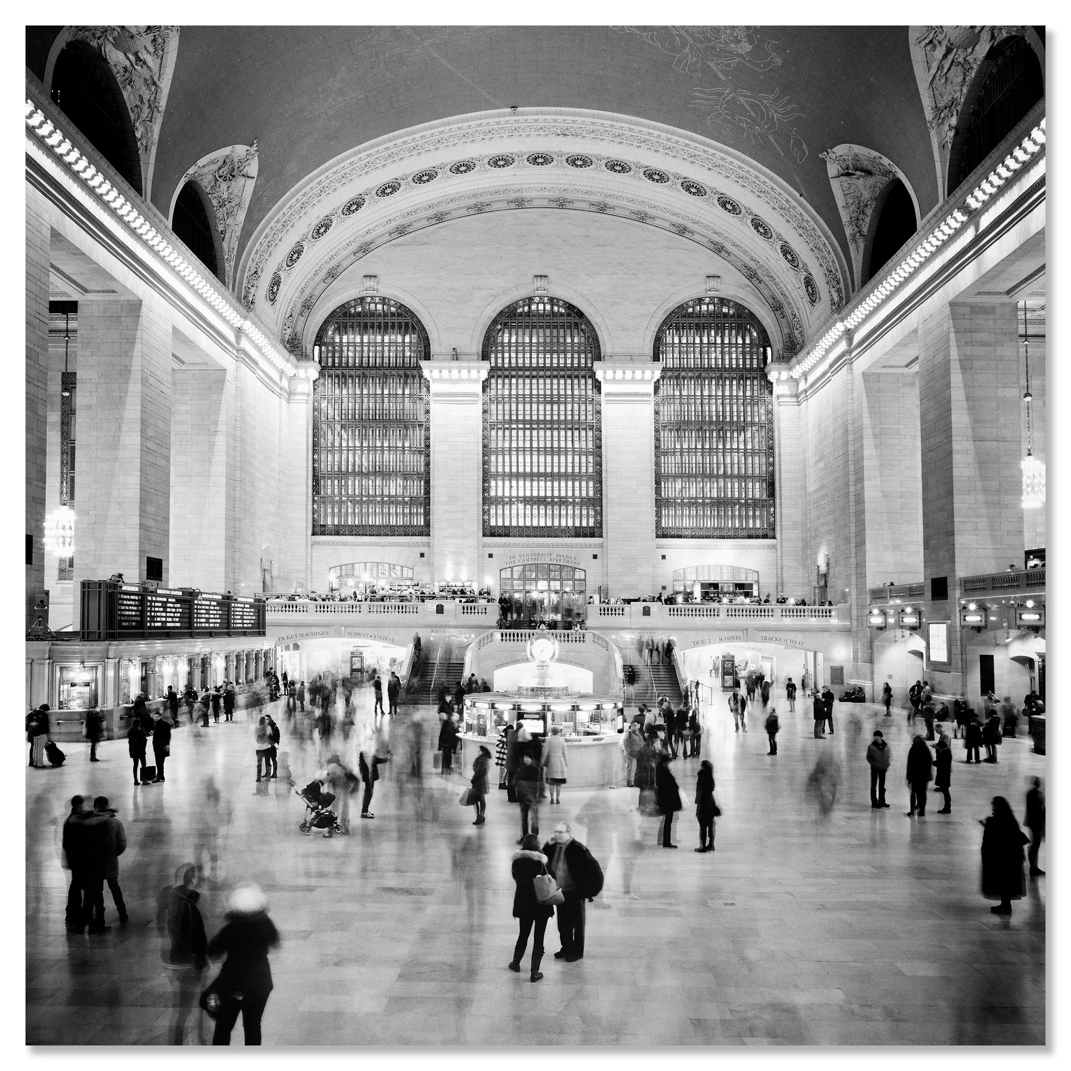 Grand Central Station Study 1 displayed as a frameless Dibond artwork by Gerald Berghammer.
