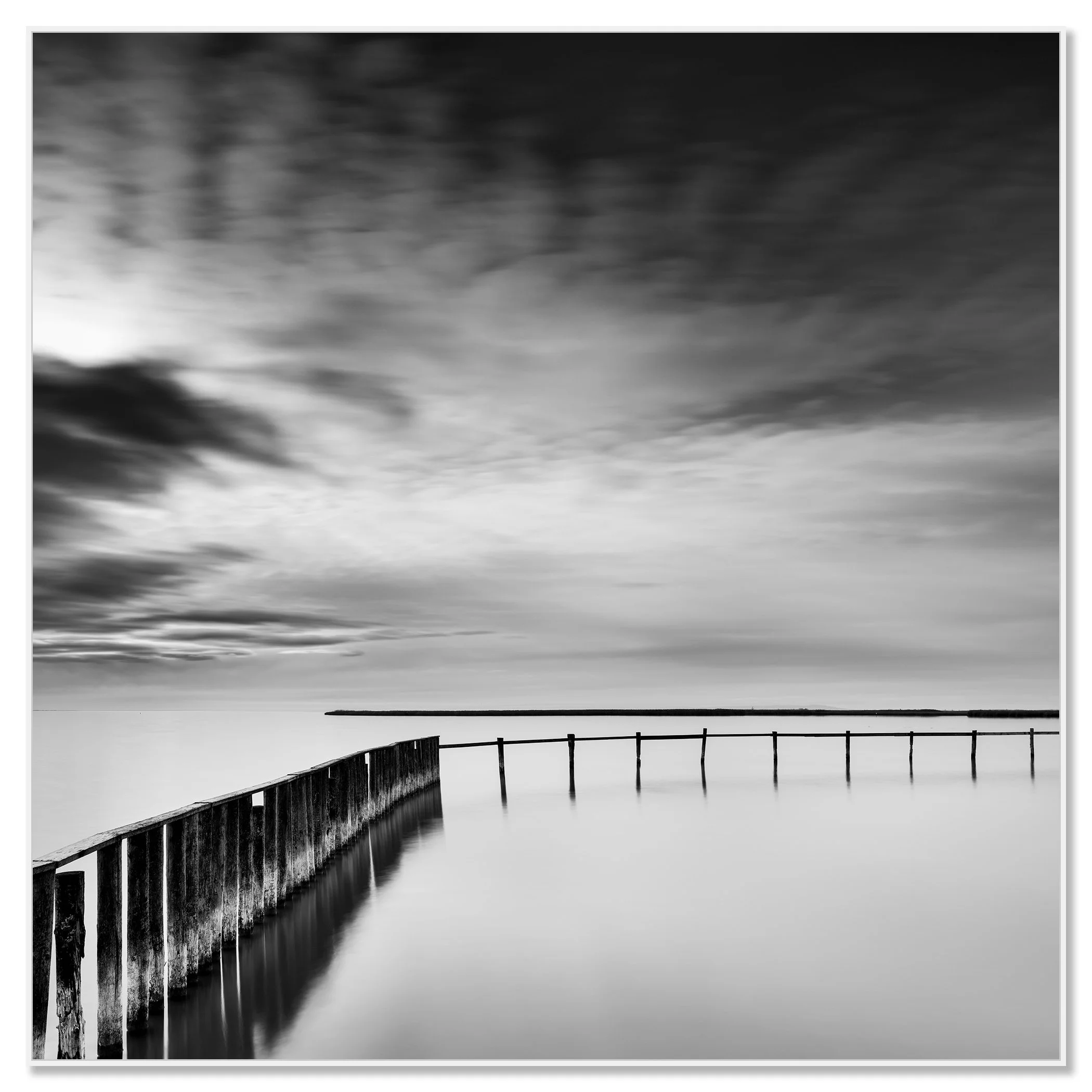Swimming Area Study 3 shown in a white aluminium ArtBox frame on Dibond by Gerald Berghammer.