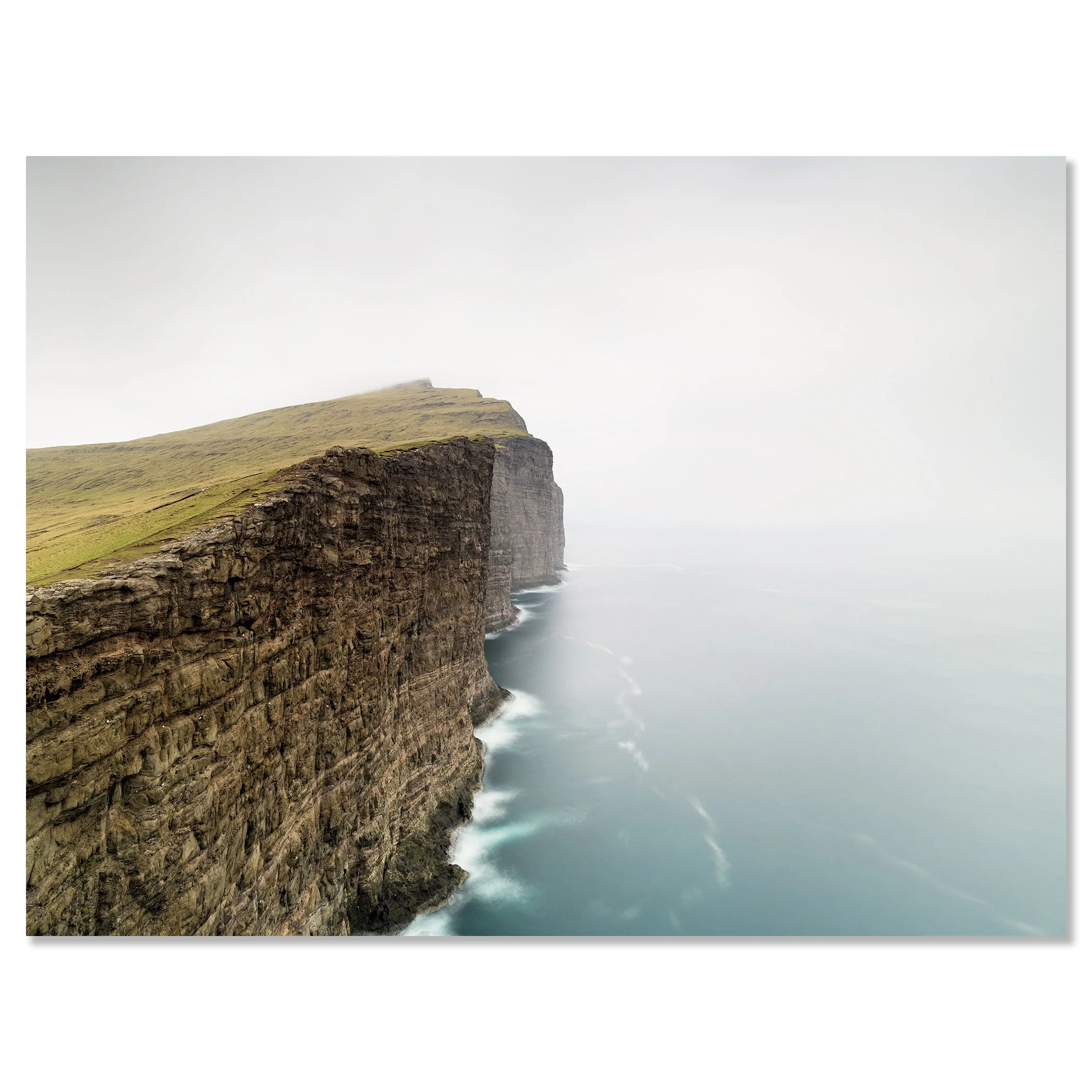 Trælanípa, Slave Cliff Study 1 – Faroe Islands, colour photograph mounted on frameless Dibond