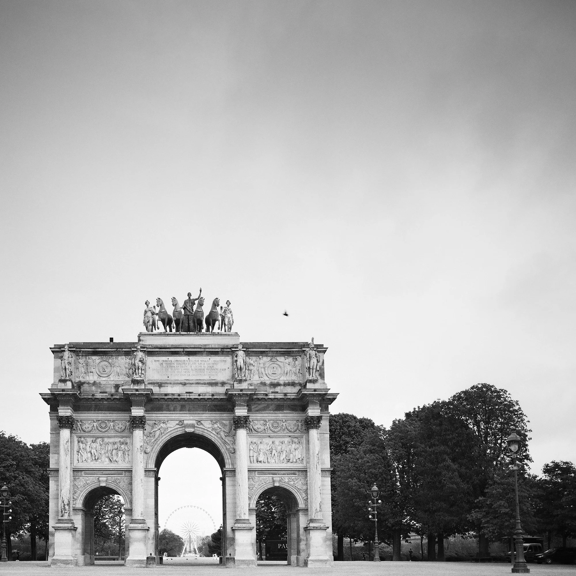 Architectural detail of Arc de Triomphe du Carrousel, Paris, by Gerald Berghammer.