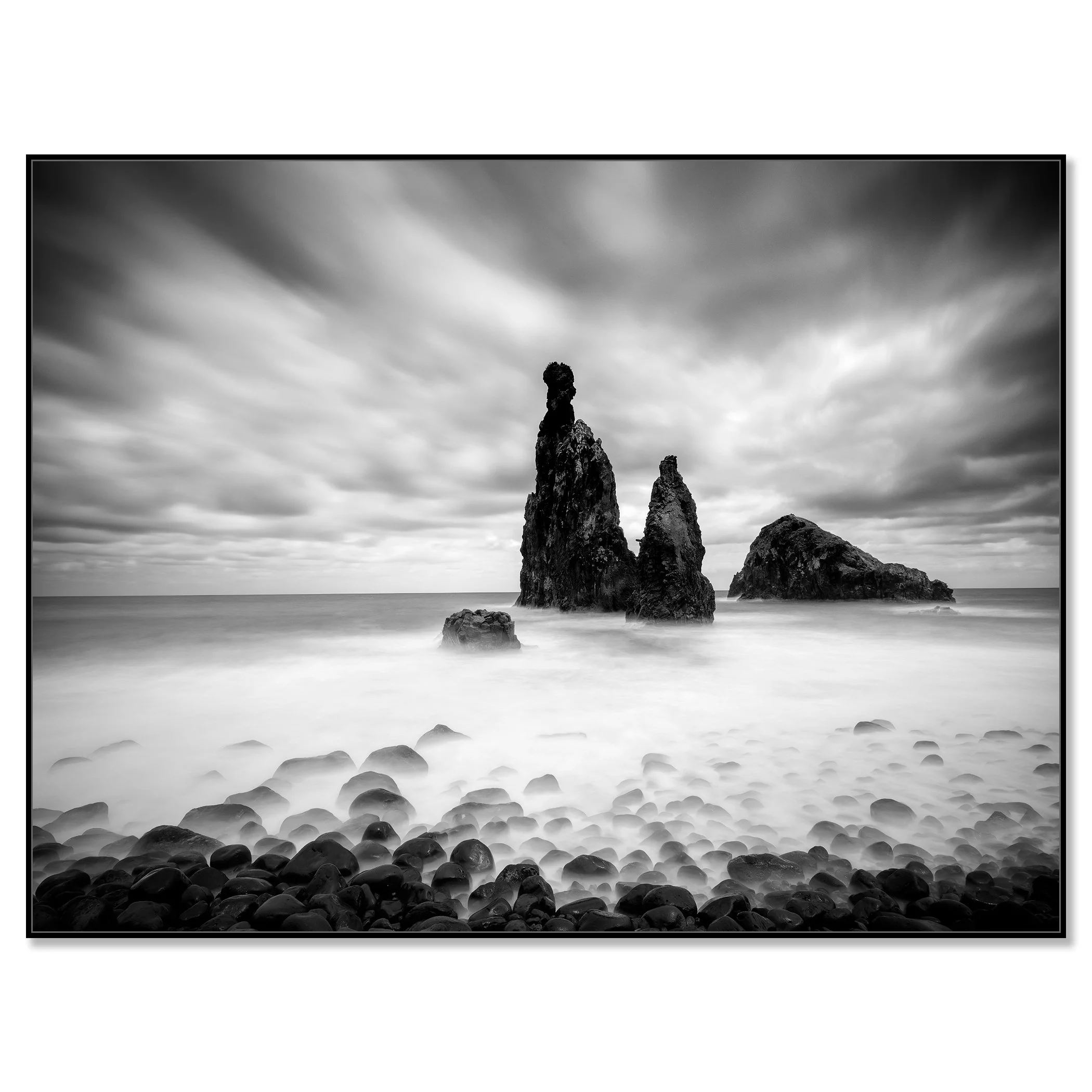 Ribeira da Janela Study 1 mounted on aluminium Dibond in a black ArtBox frame by Gerald Berghammer.