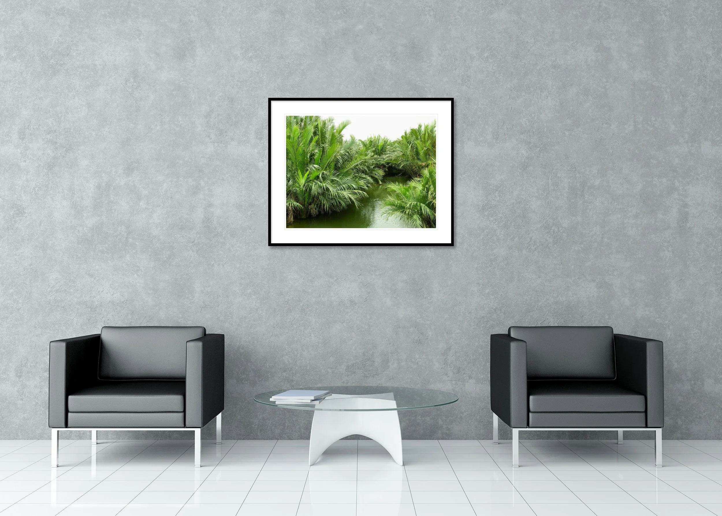 Welcome to the Jungle, Study 1 – colour archival pigment print in an aluminium frame with a white mount.