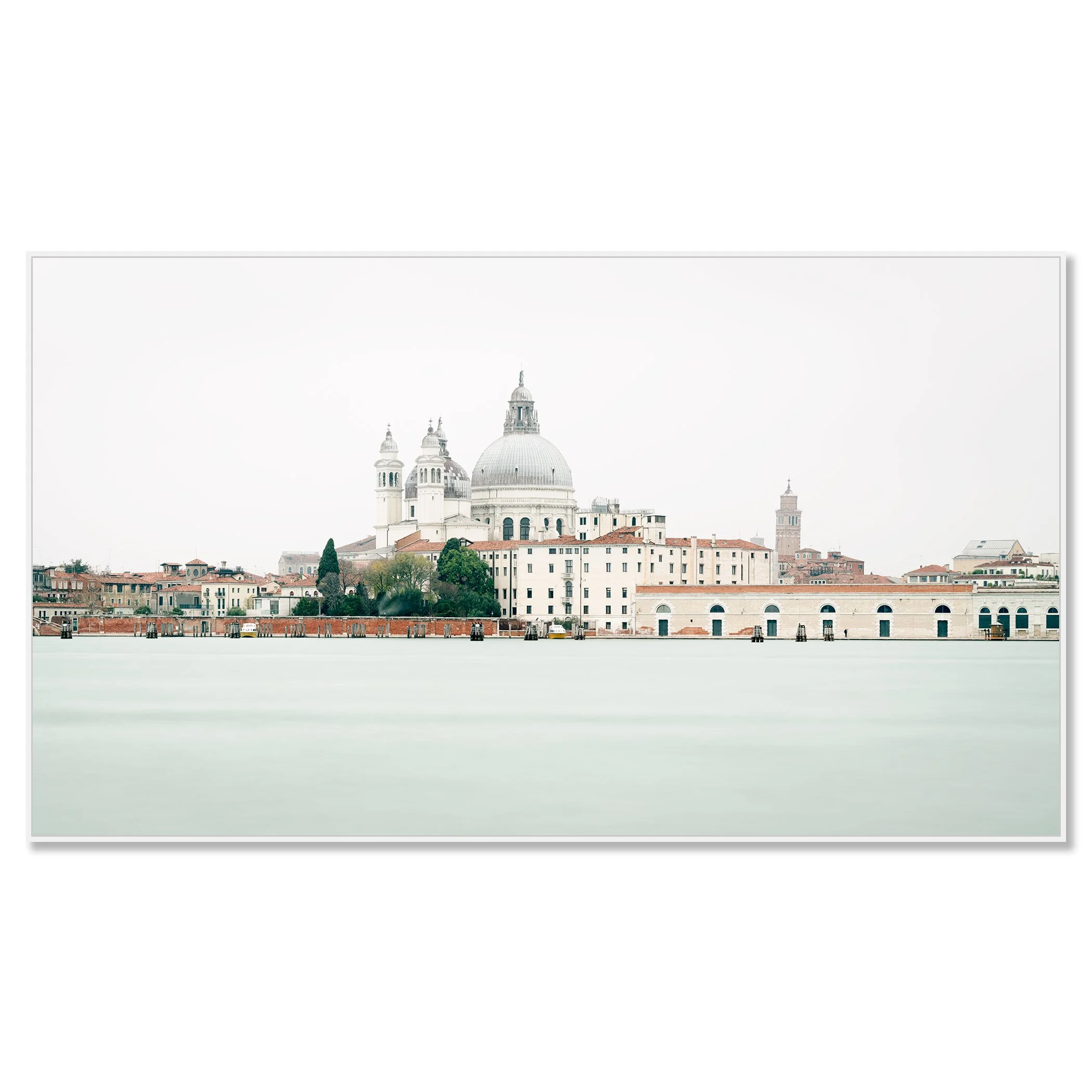 View of Venice, Panorama Study 2 – colour photograph on aluminium Dibond in a white ArtBox. Photo by Gerald Berghammer.