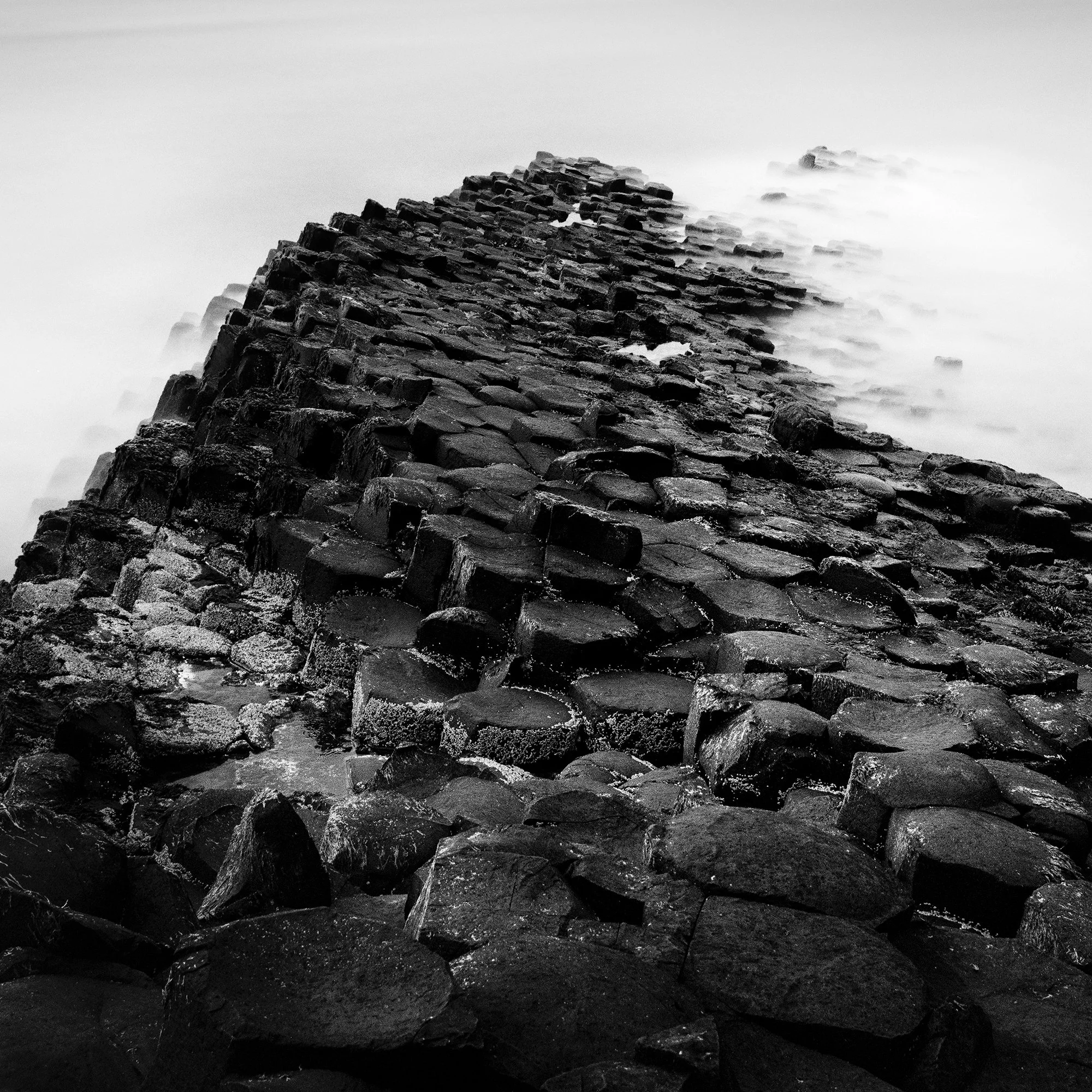 Close-up of the basalt columns in Giant’s Causeway Study 2 by Gerald Berghammer.