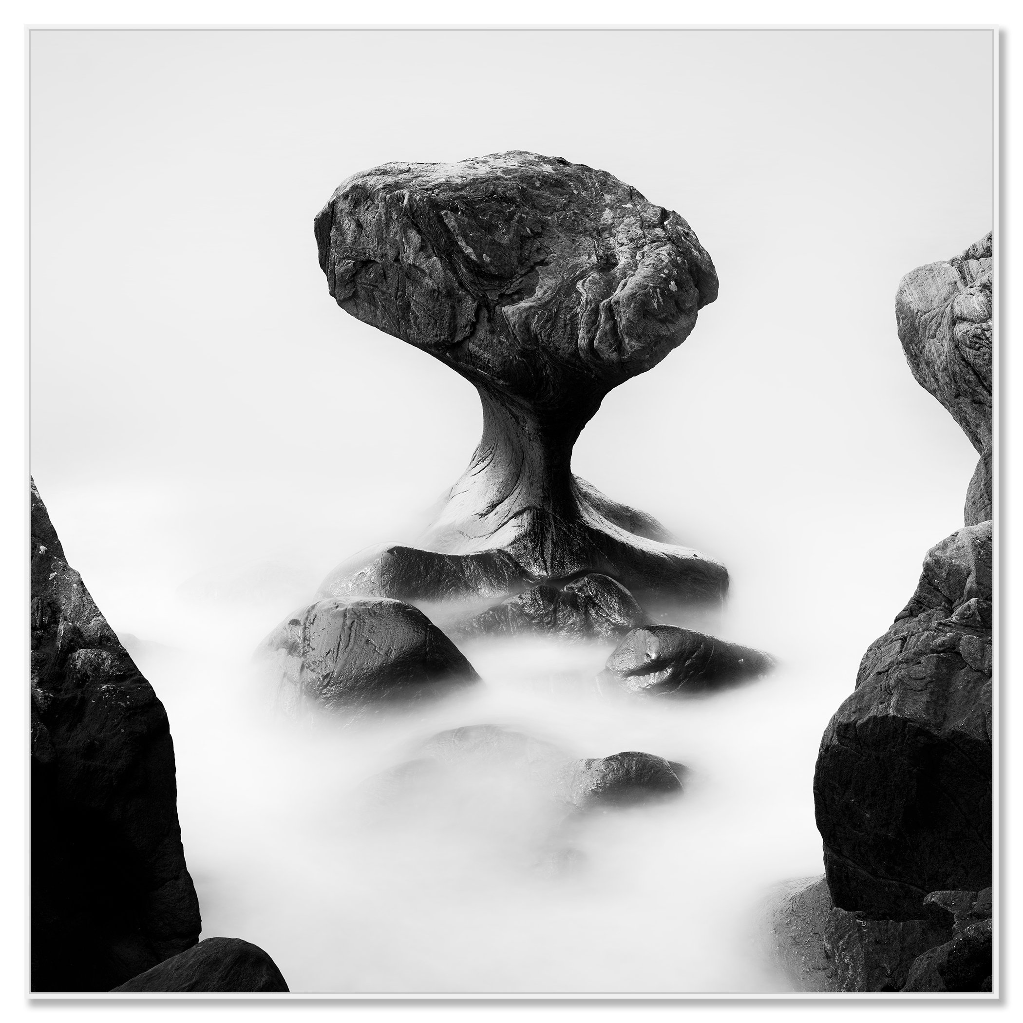 Attracted by the Sea Study 2 mounted on aluminium Dibond in a white ArtBox frame by Gerald Berghammer.