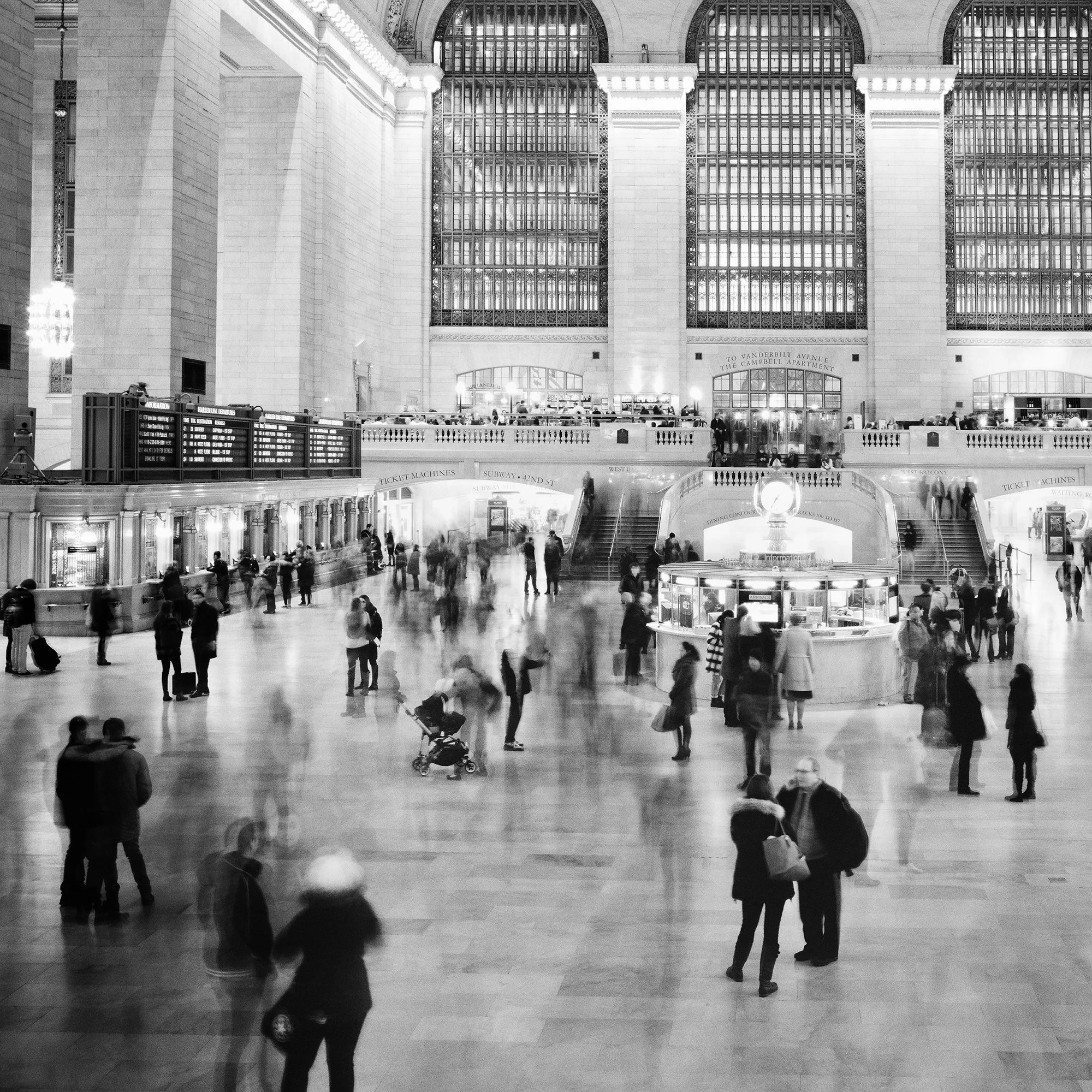 Detail of Grand Central Station Study 1 showing the architecture of Grand Central Terminal in New York City by Gerald Berghammer.