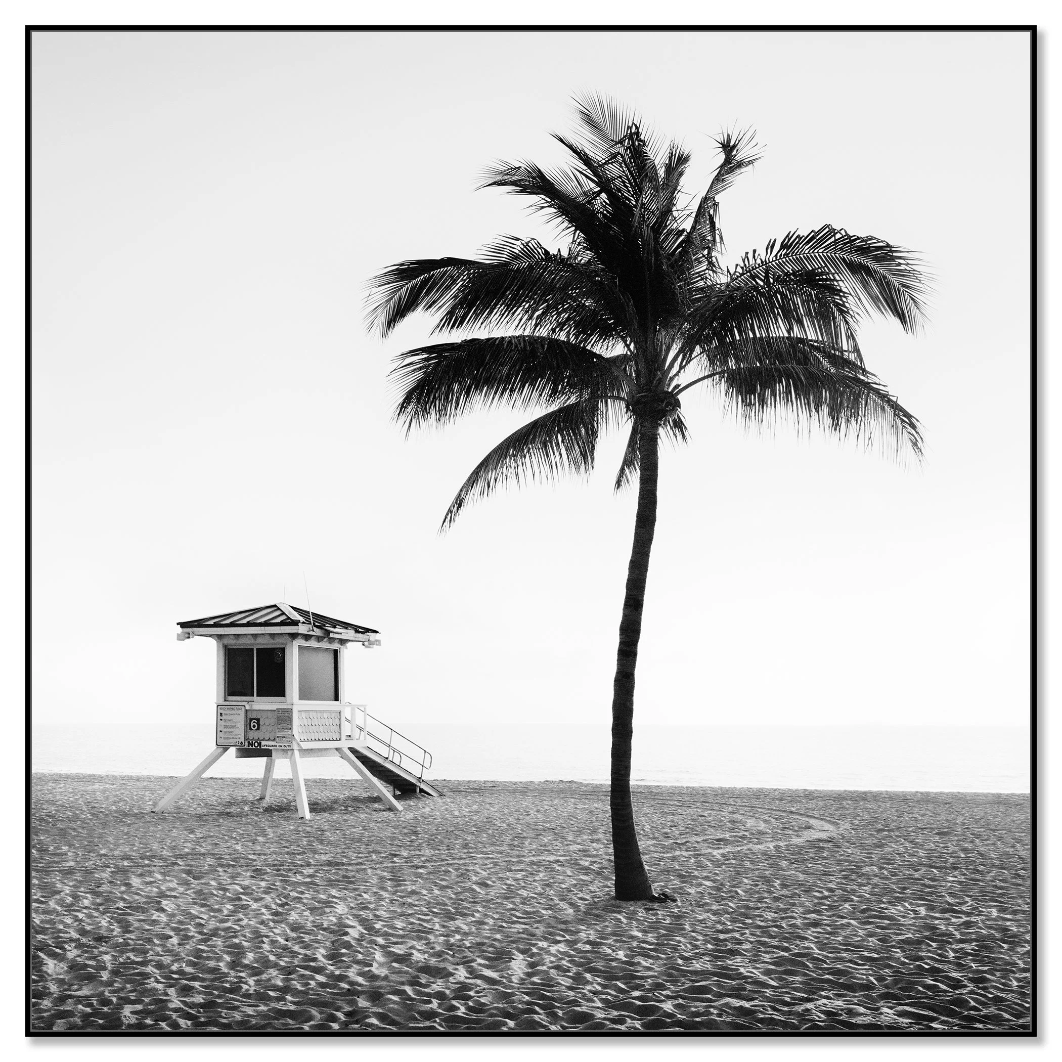 Fort Lauderdale Beach Study 3 by Gerald Berghammer in a black aluminium ArtBox frame.