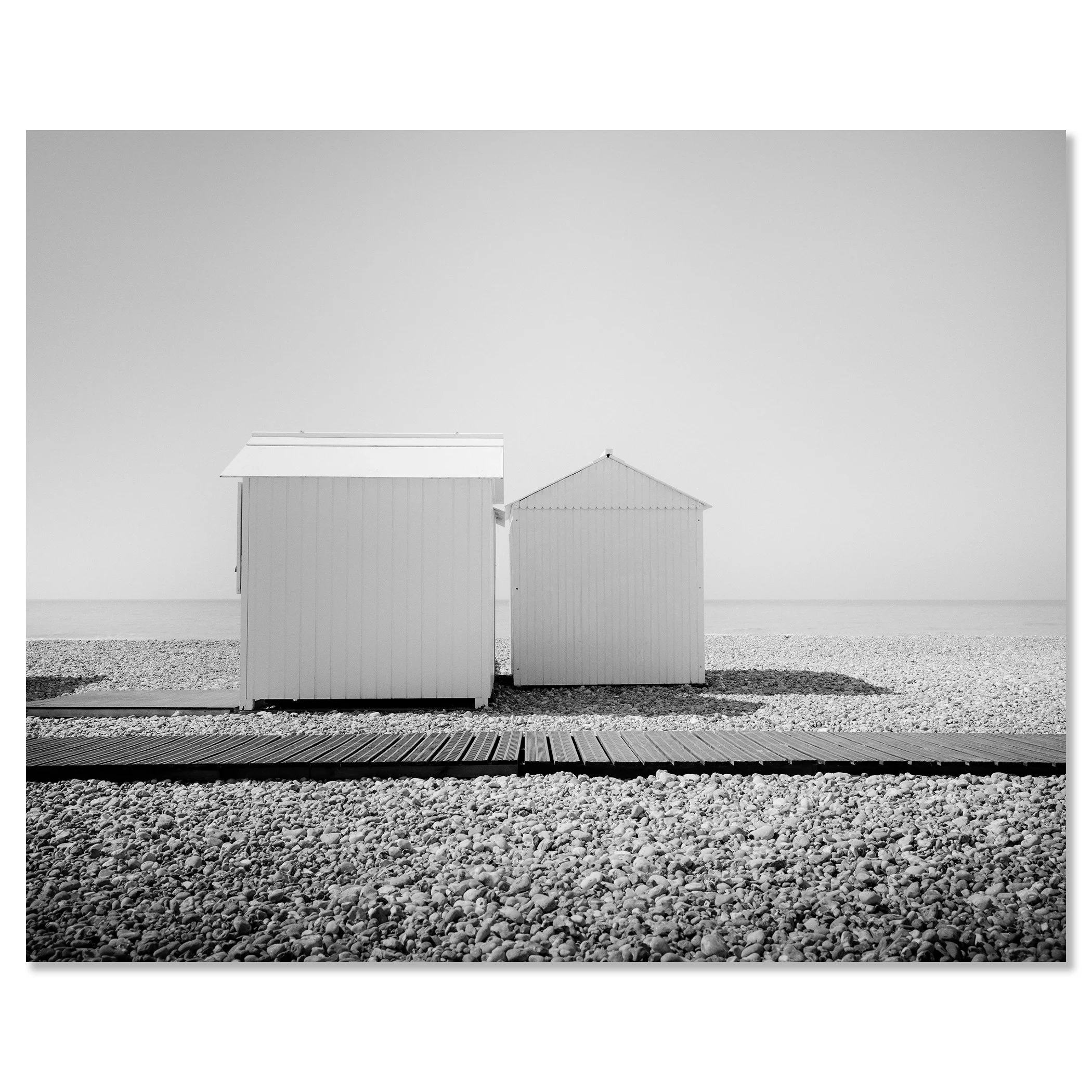Esplanade Study 2 by Gerald Berghammer mounted as a frameless black-and-white artwork on aluminium Dibond.