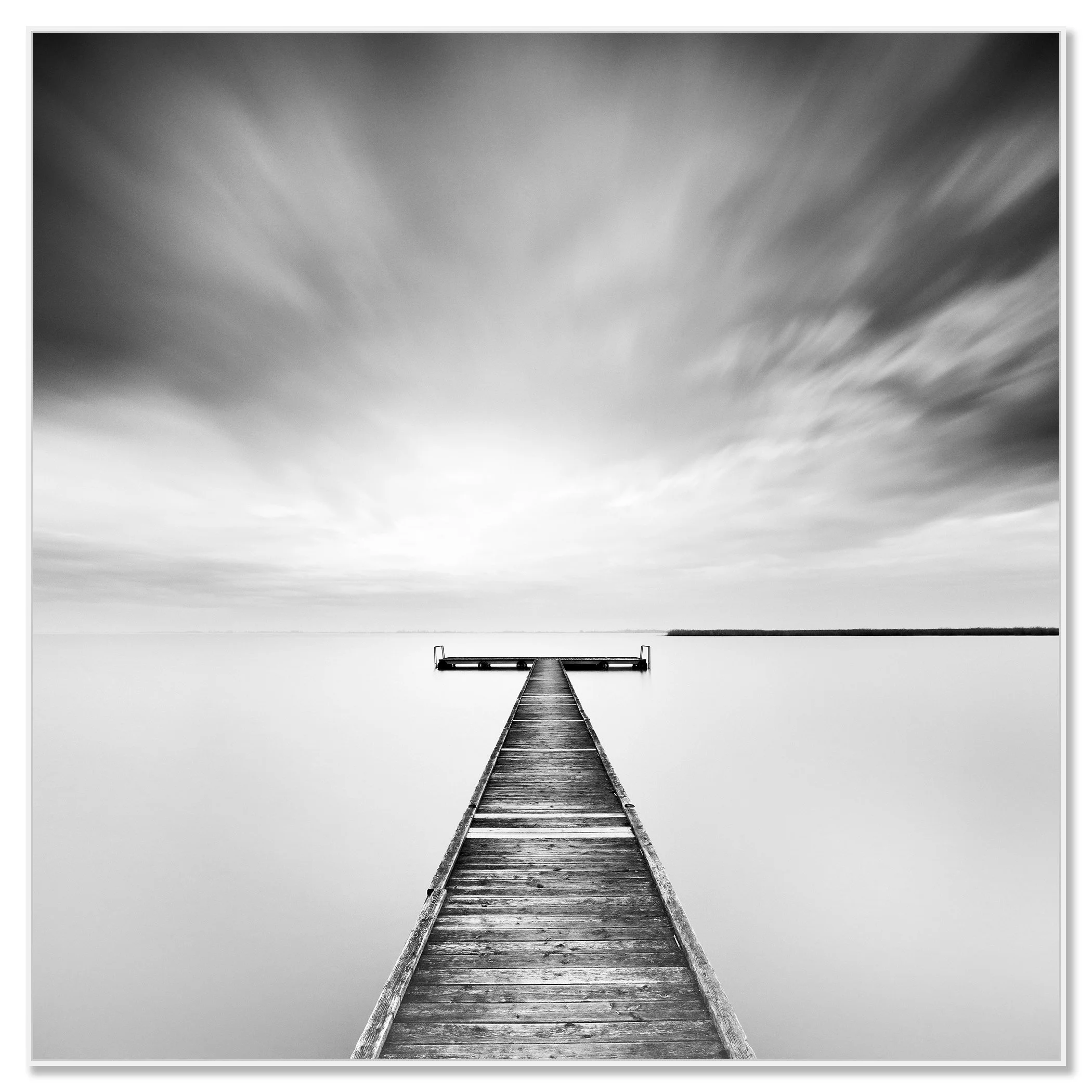 Winter Storm mounted on aluminium Dibond in a white ArtBox frame by Gerald Berghammer.