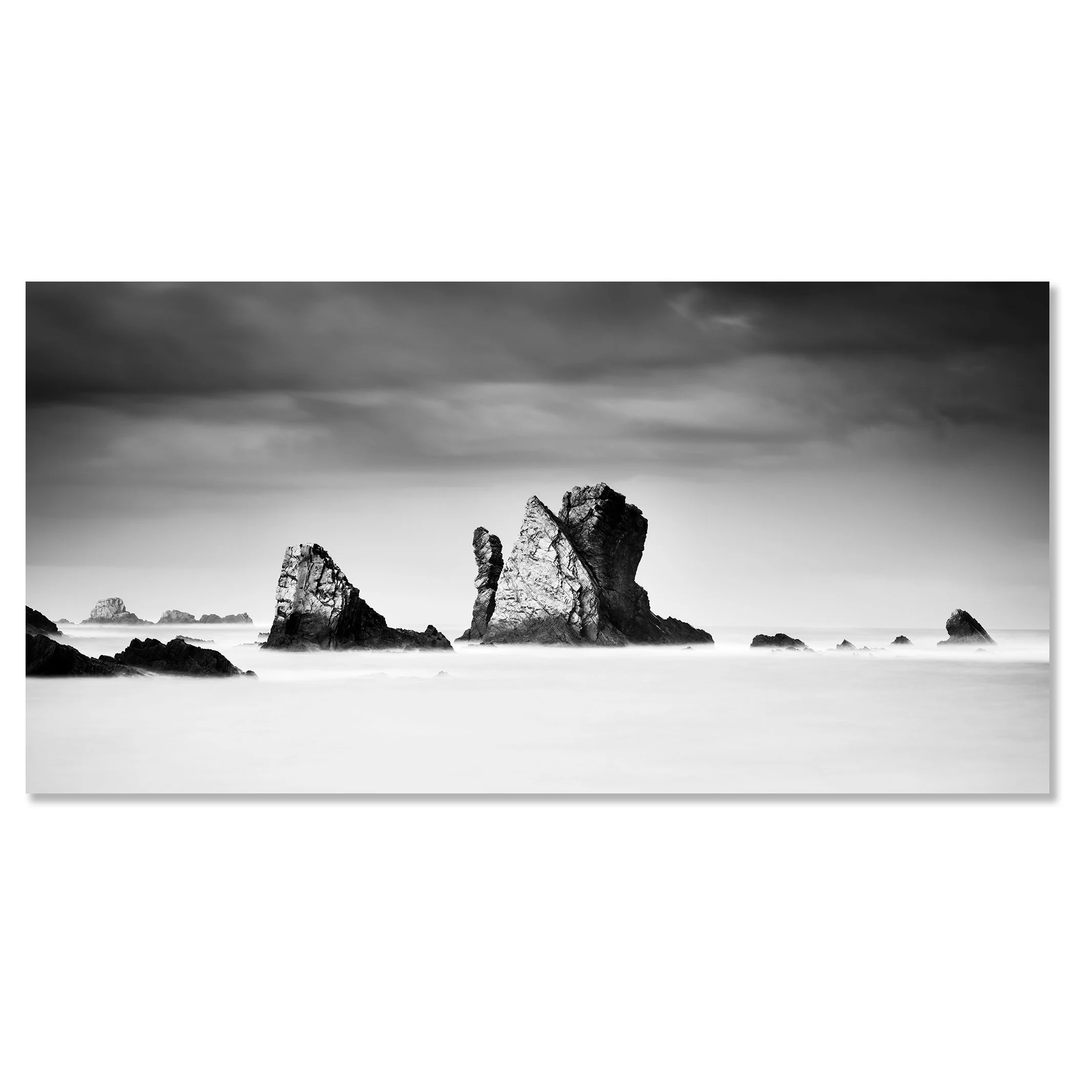 Silencio Beach, Study 1 – black-and-white photograph mounted on frameless aluminium Dibond.