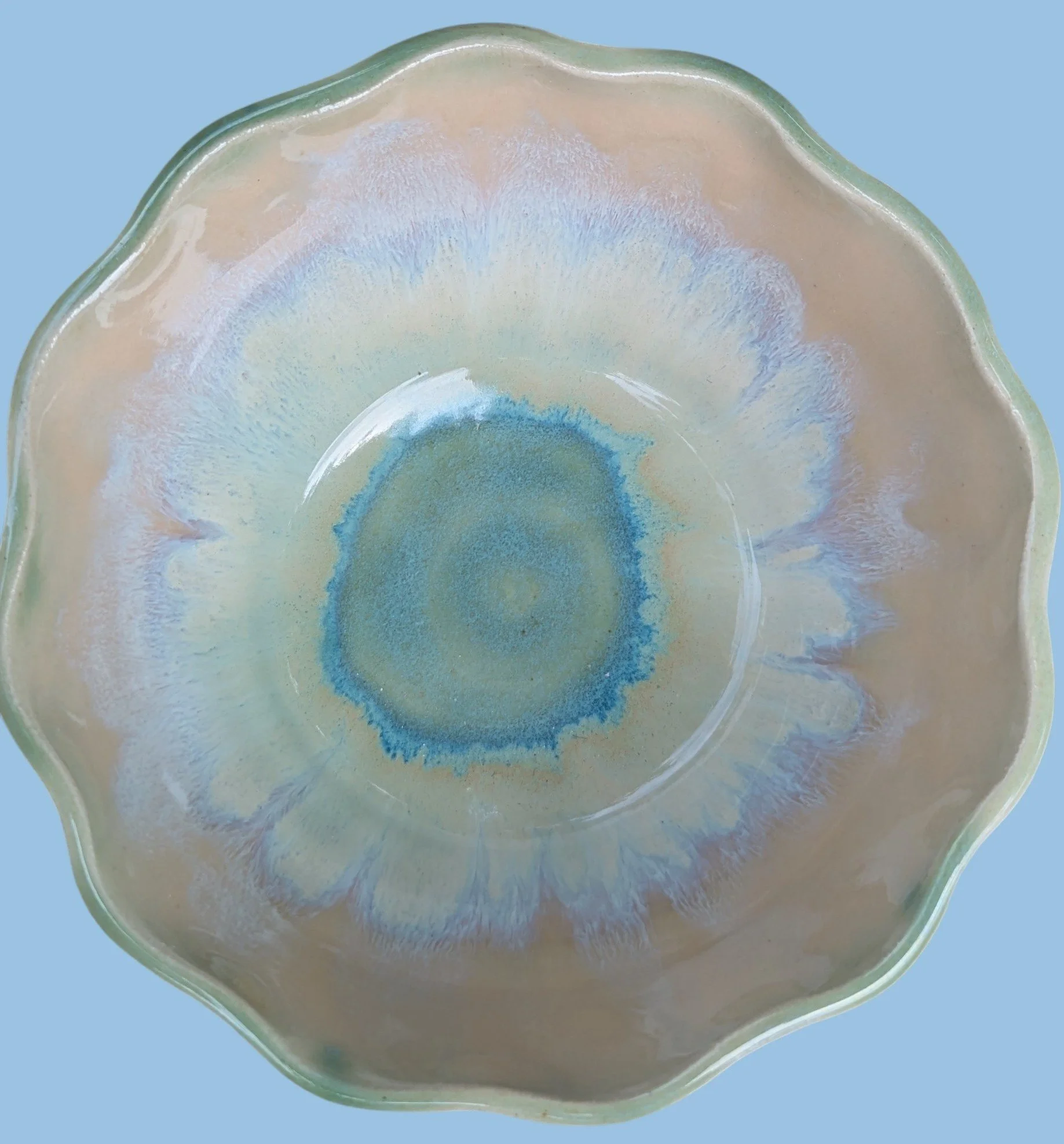 Rock Pool Scalloped Bowl