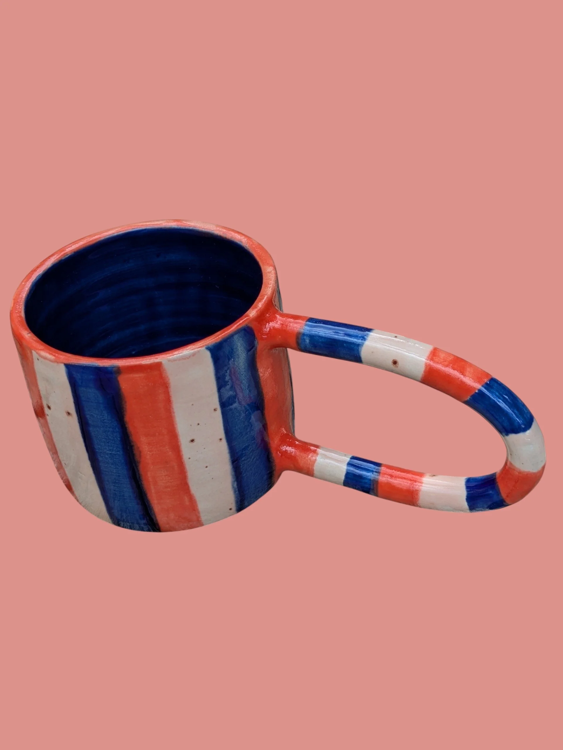 'Don't Call me Breton' Striped Mug
