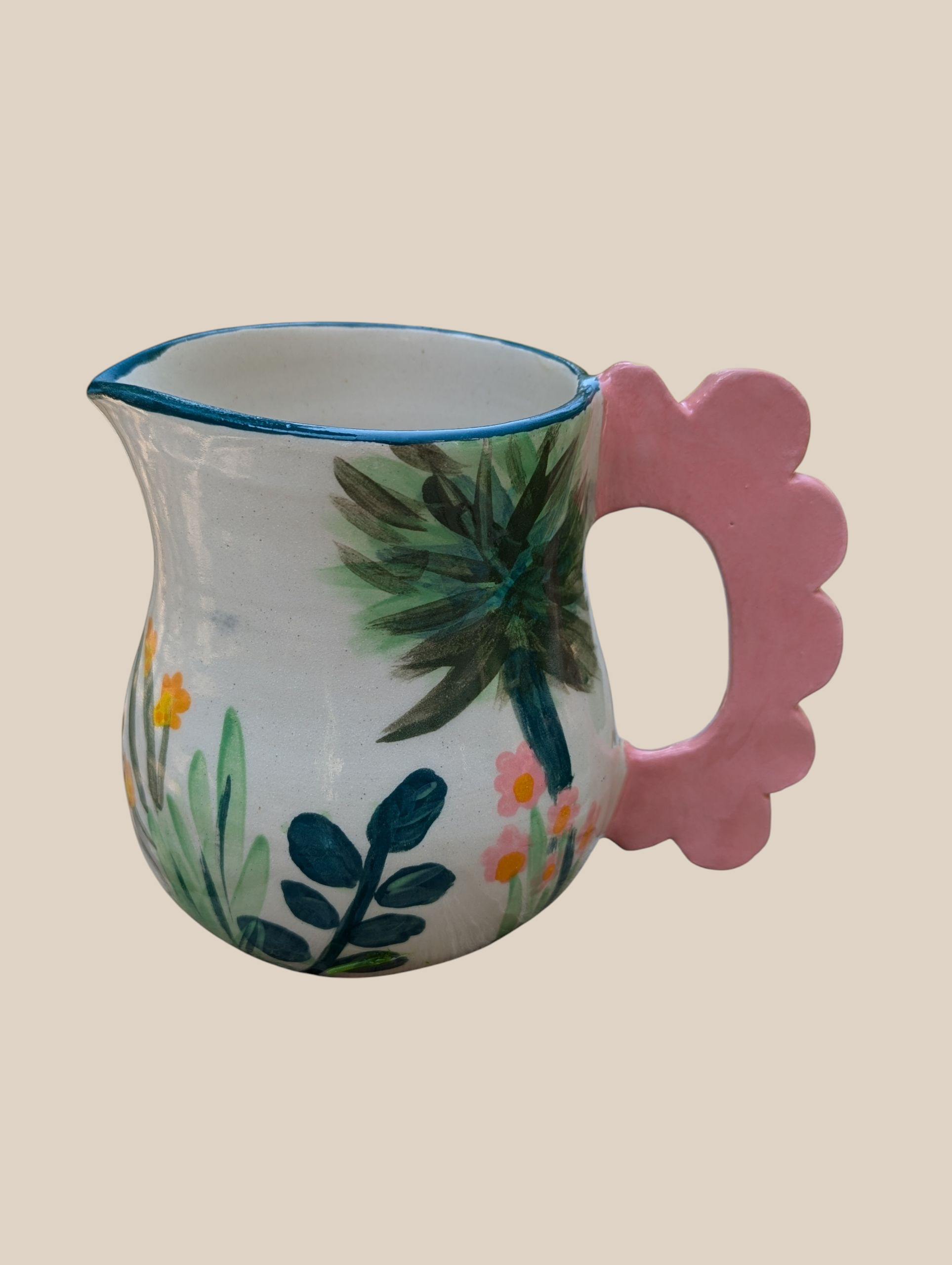 Garden Life Hand Painted Jug