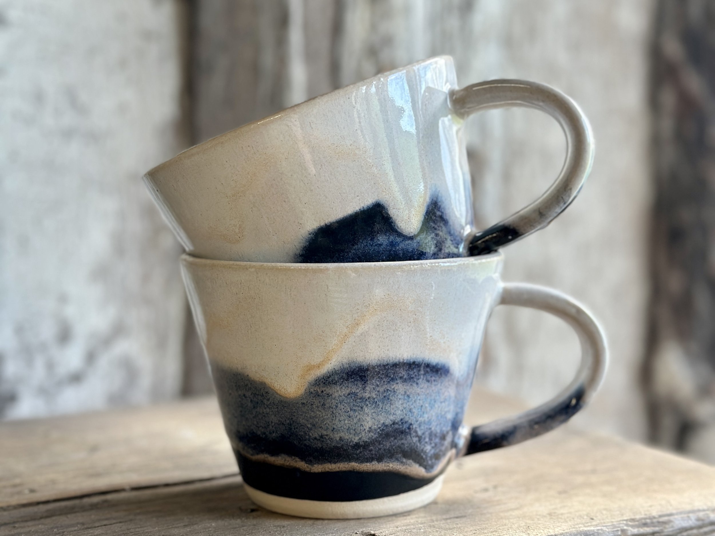 Blue Storm Wider Mug