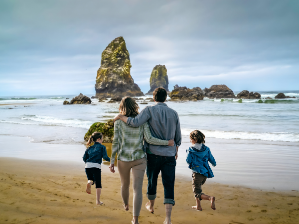 Oregon Cannon Beach at and near Haystack rock.png