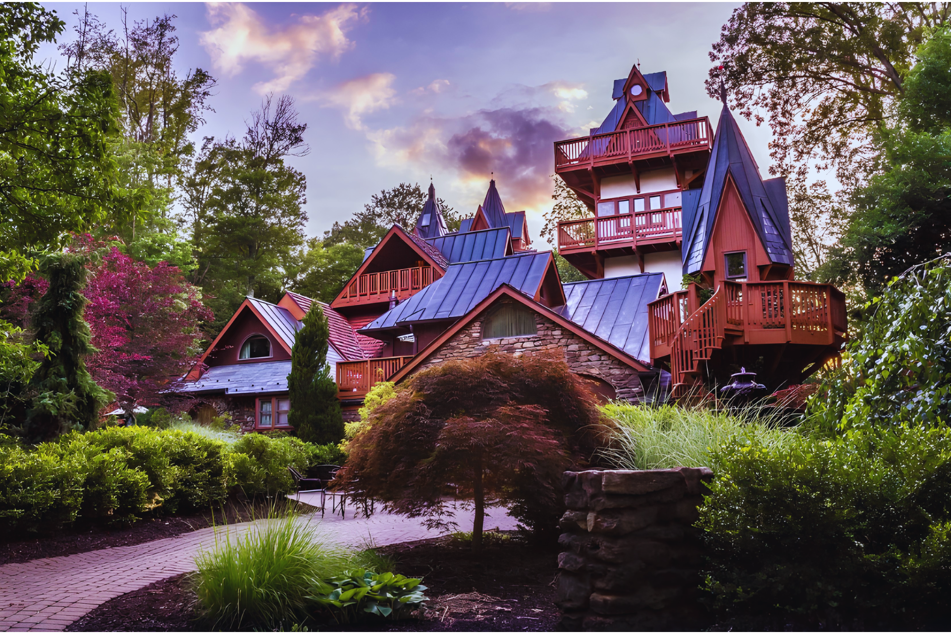 Book hotel Landoll's Mohican Castle, Hanover, Ohio