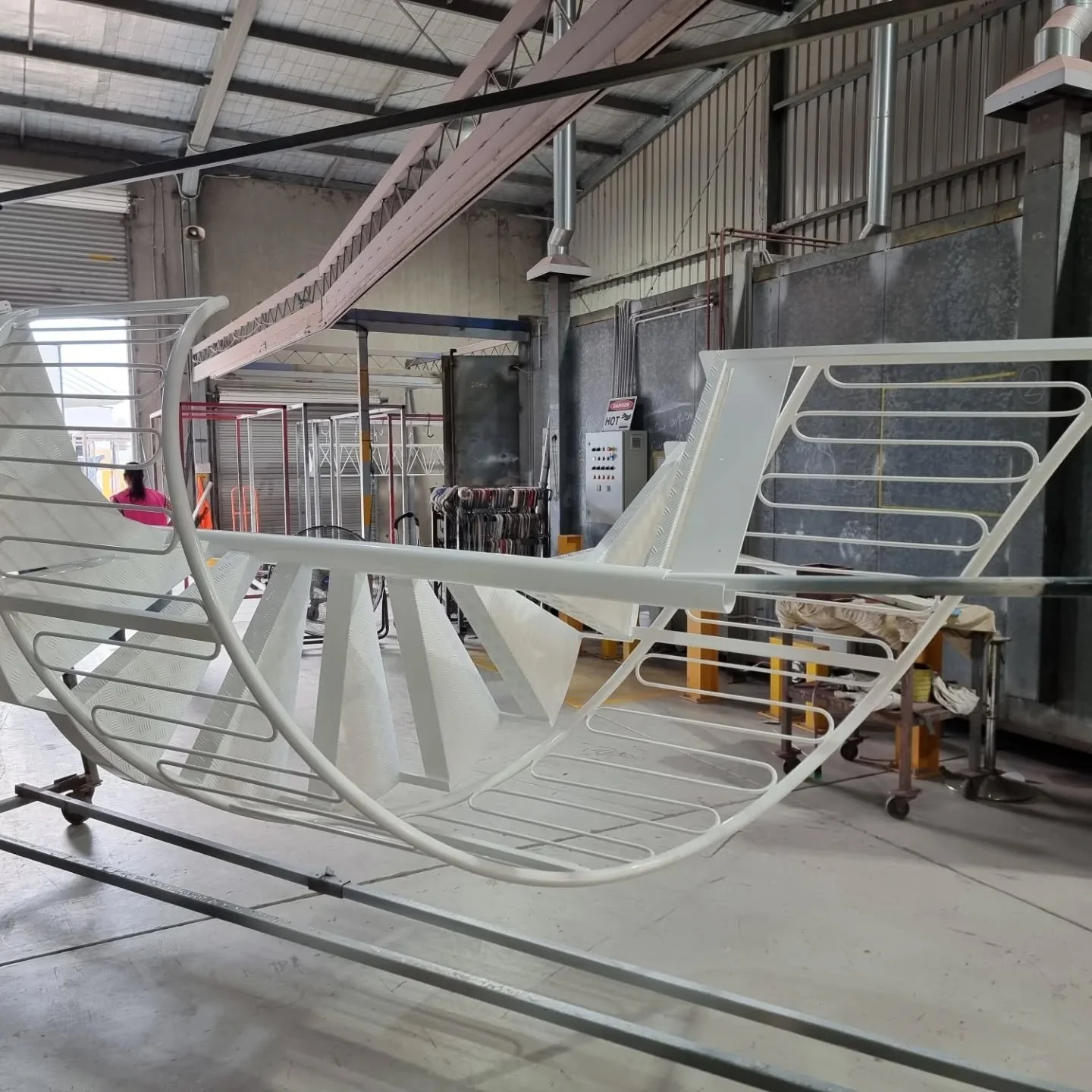Spiralling out of control..... Relax - we planned it that way, structurally certified! #australianmade #steel #landscape #fabrication