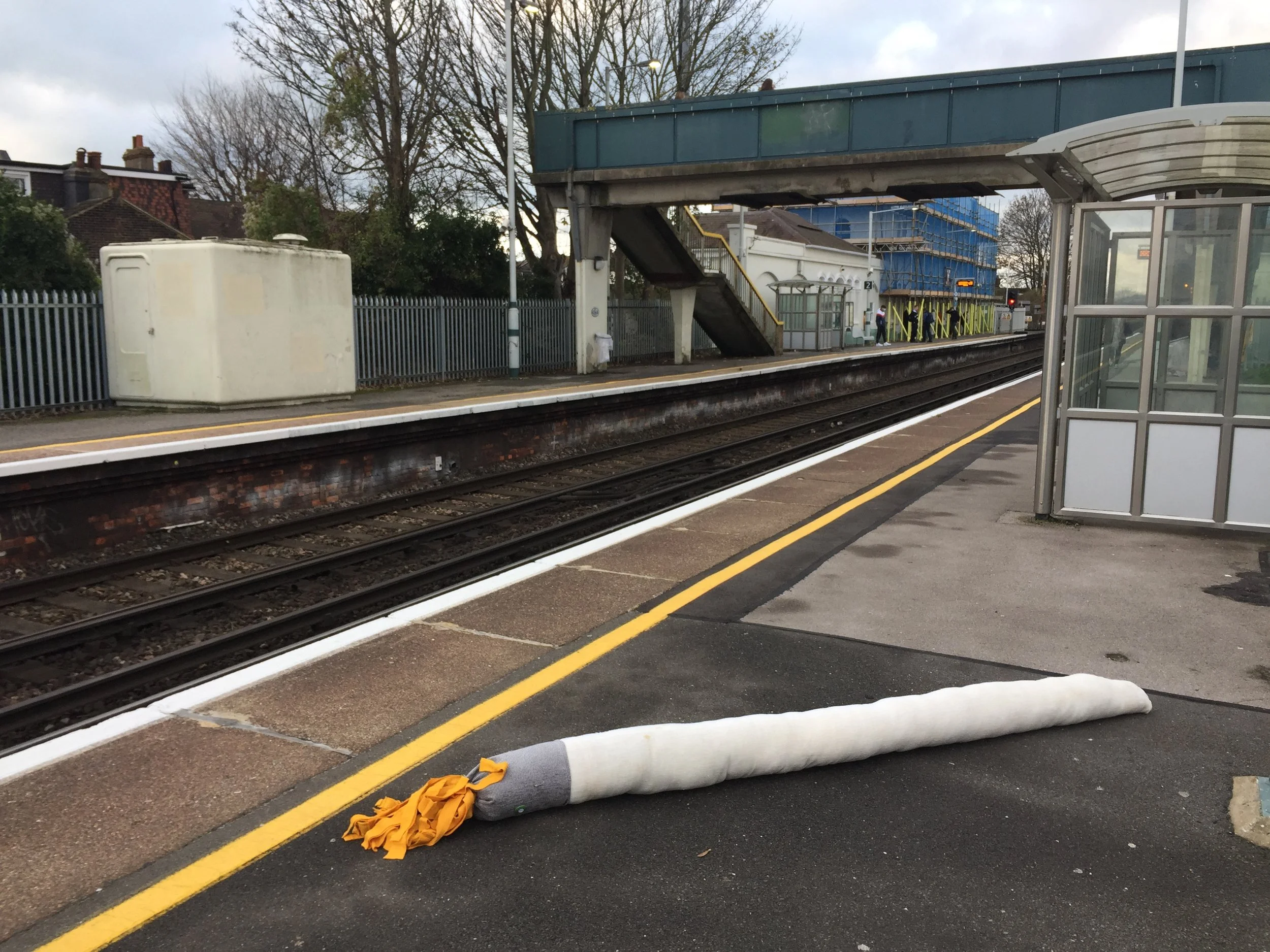 Mark The Giant Paintbrush - soft sculpture / performance