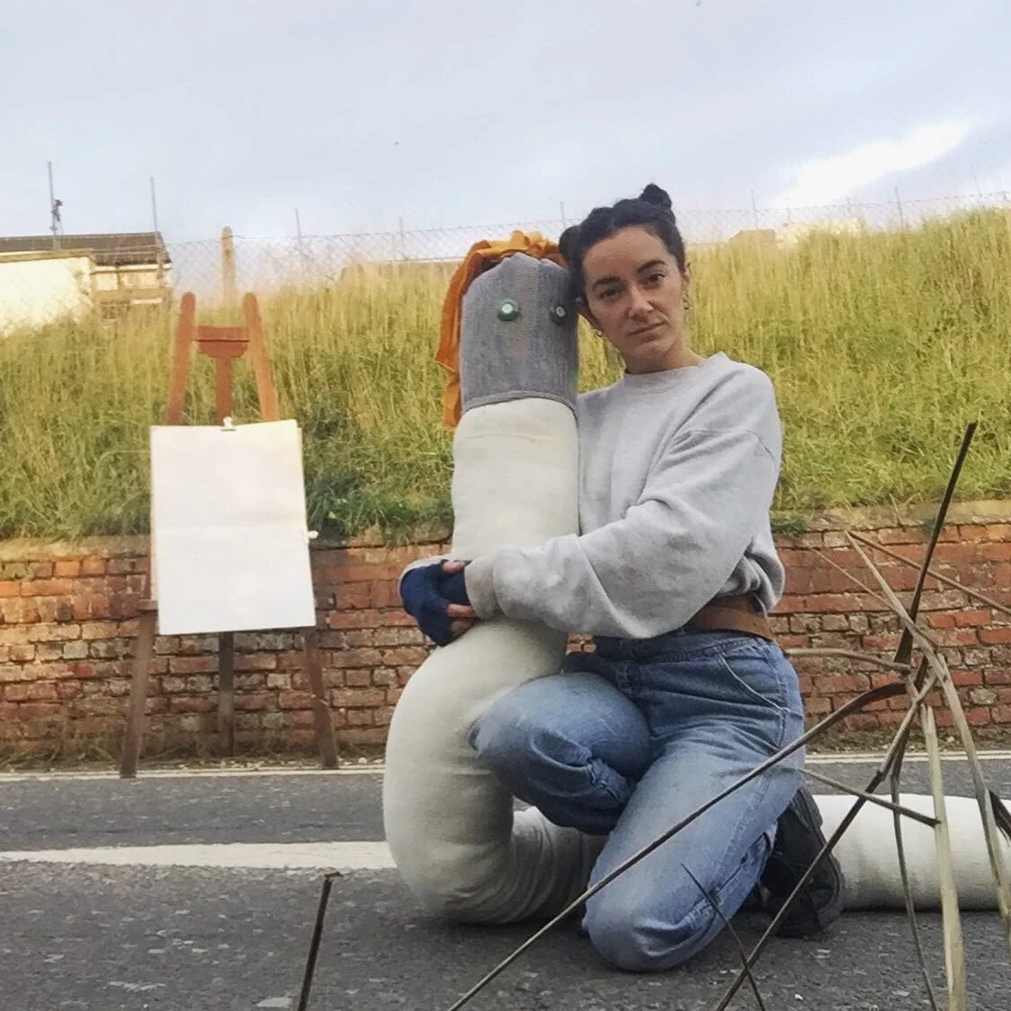 Mark The Giant Paintbrush - soft sculpture / performance