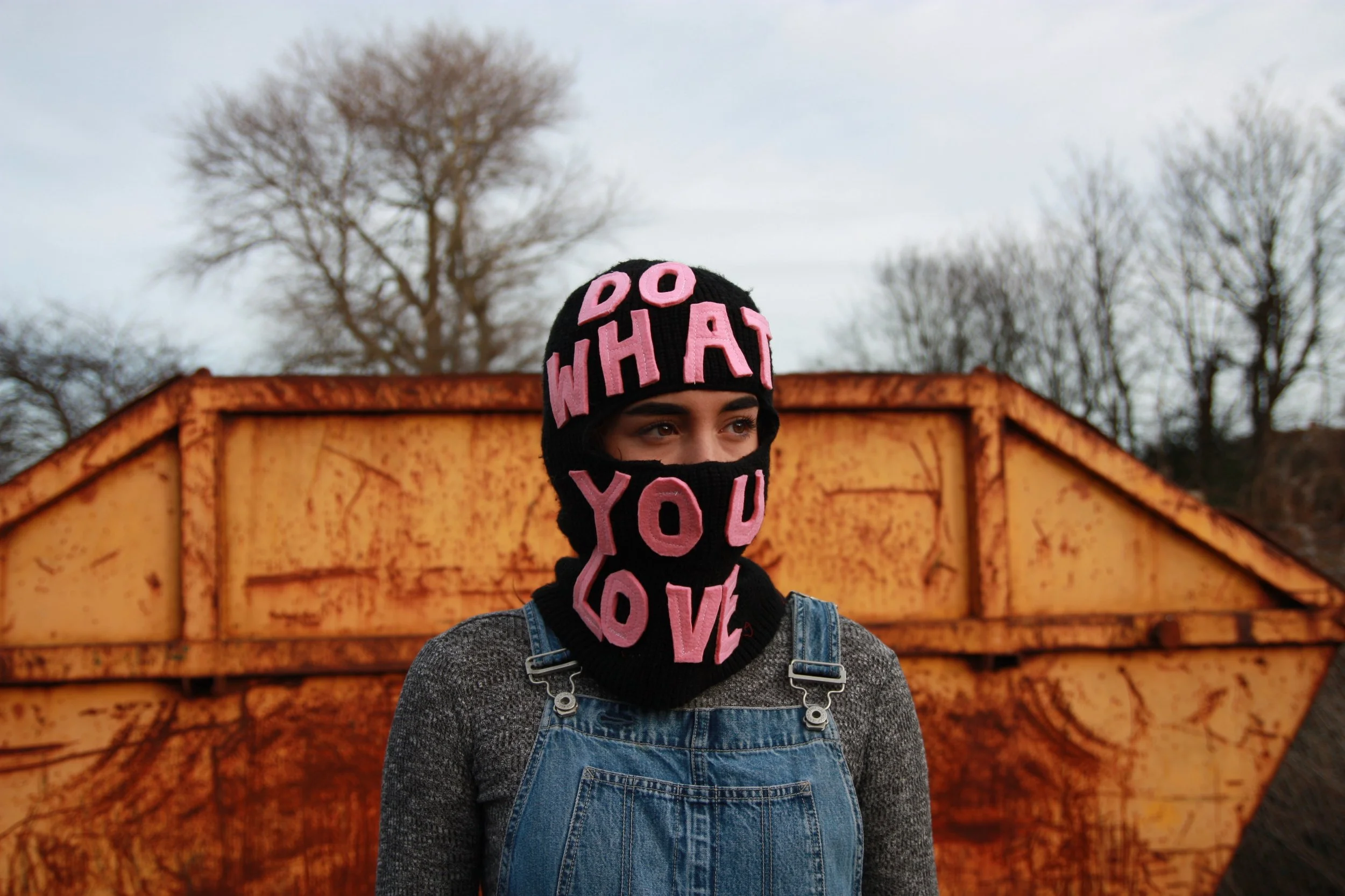 Do What You Love - embroidered balaclava