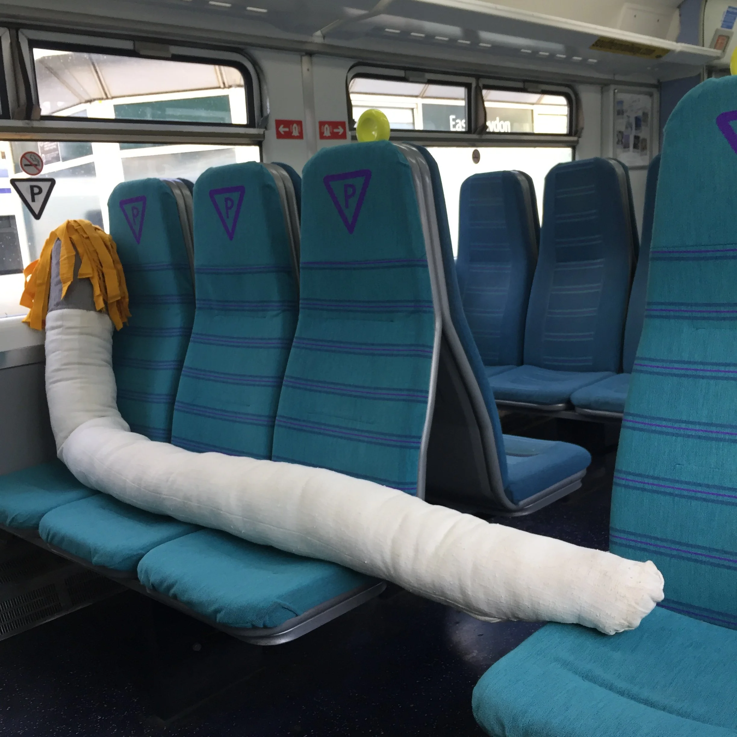 Mark The Giant Paintbrush - soft sculpture / performance