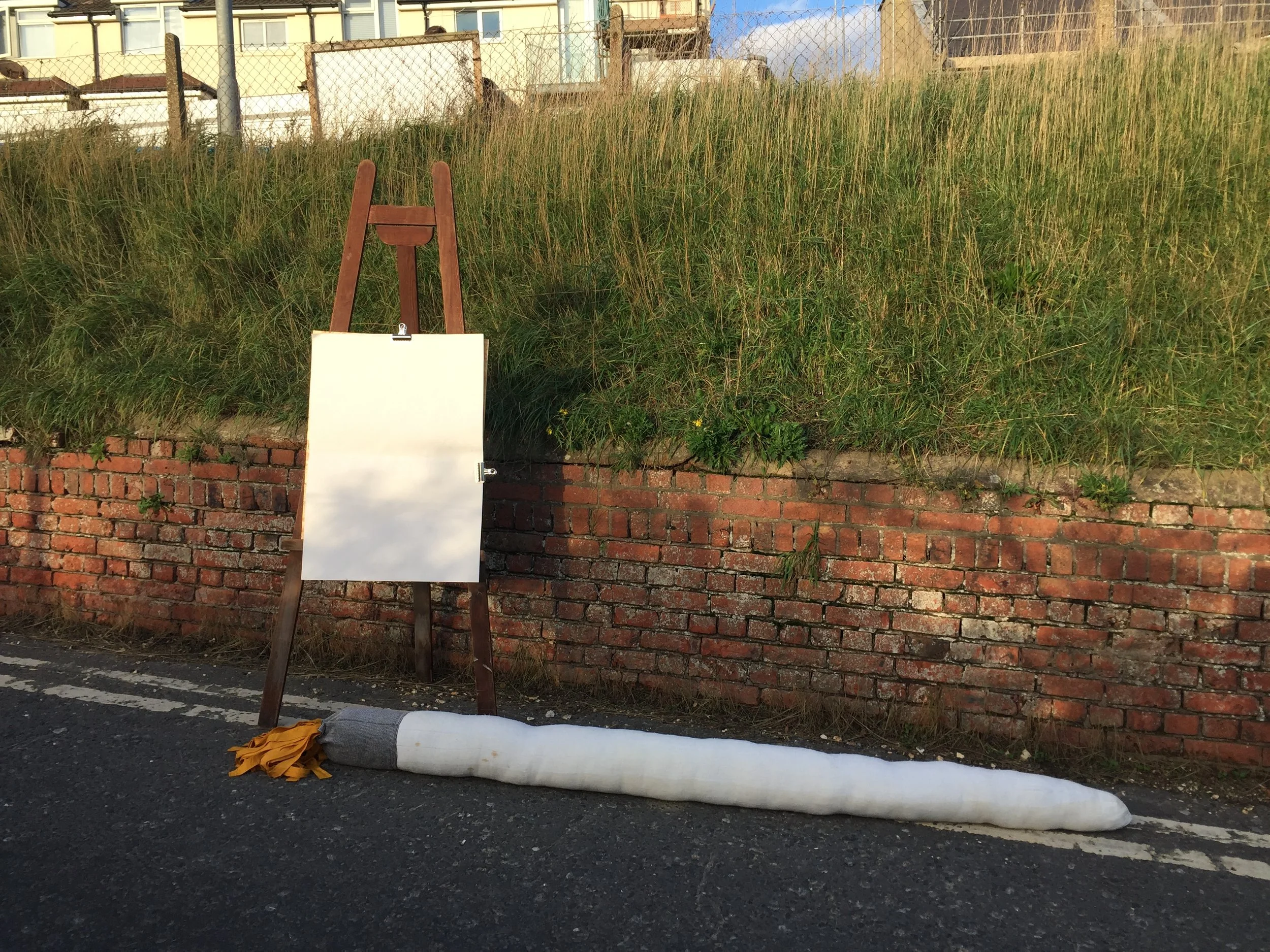 Mark The Giant Paintbrush - soft sculpture / performance