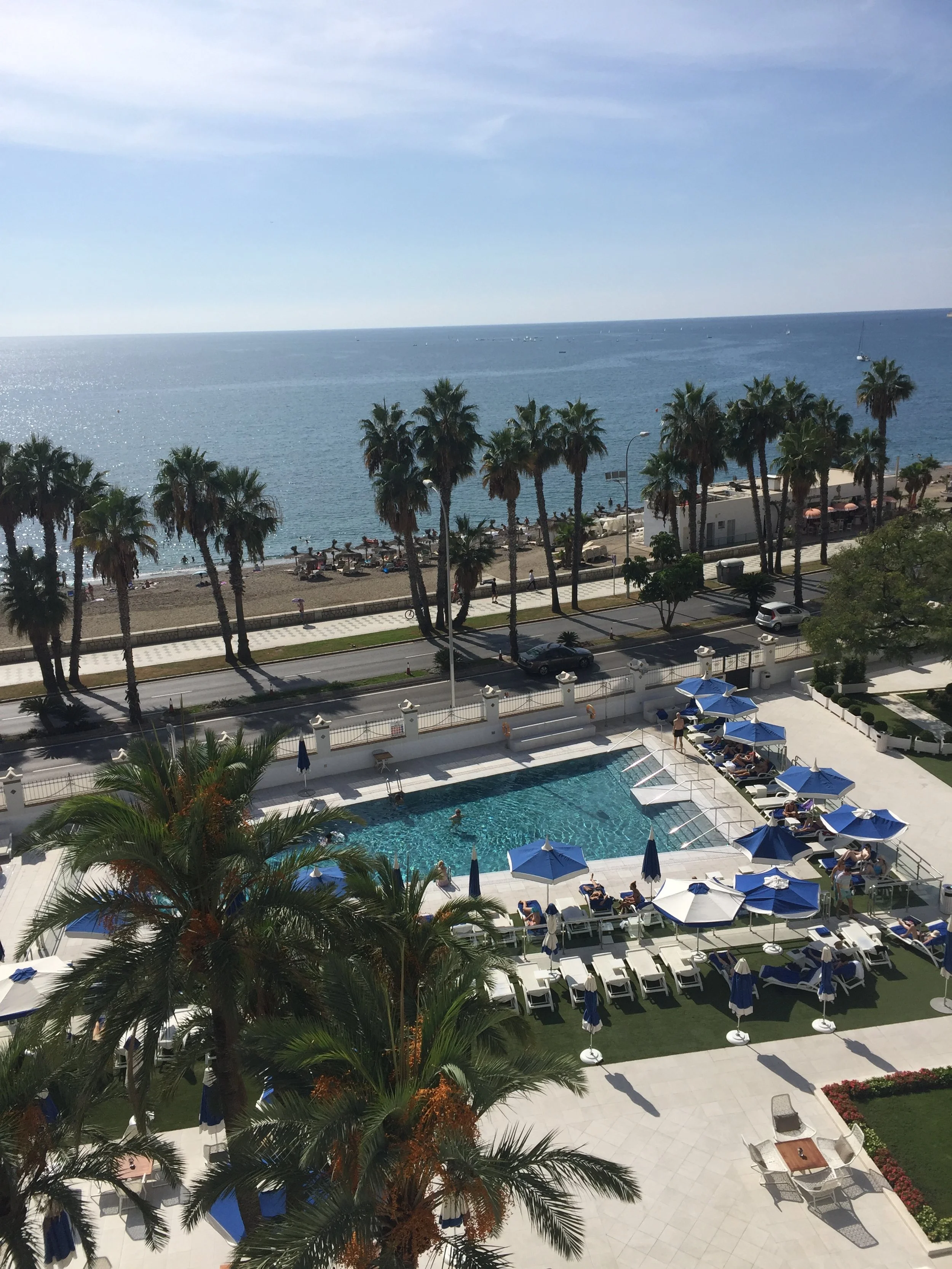 Pool and Sea View Gran Hotel Miramar.JPG