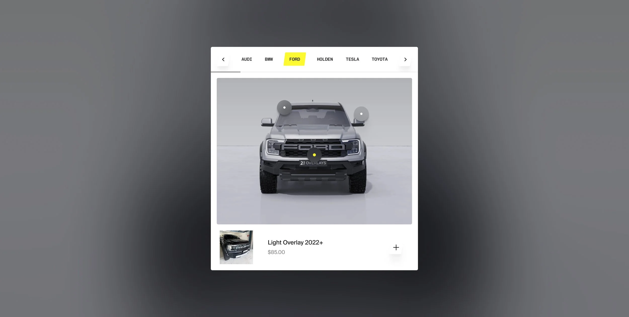 Screenshots of a dog food shopping app showing products, including a bag of Hypro Premium Grain Free dog food for adult dogs, priced from $23.75, with size options of 2.5kg, 9kg, and 20kg.