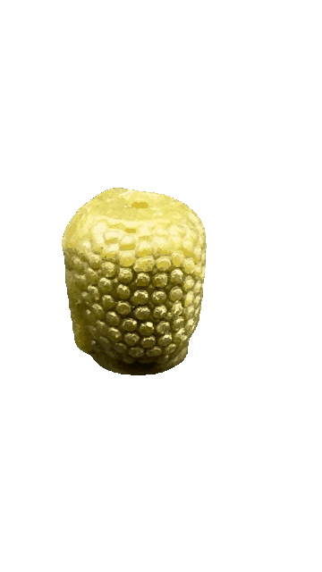 Une clé USB de couleur beige avec une surface en relief qui ressemble à des bulles ou à un motif de texture.