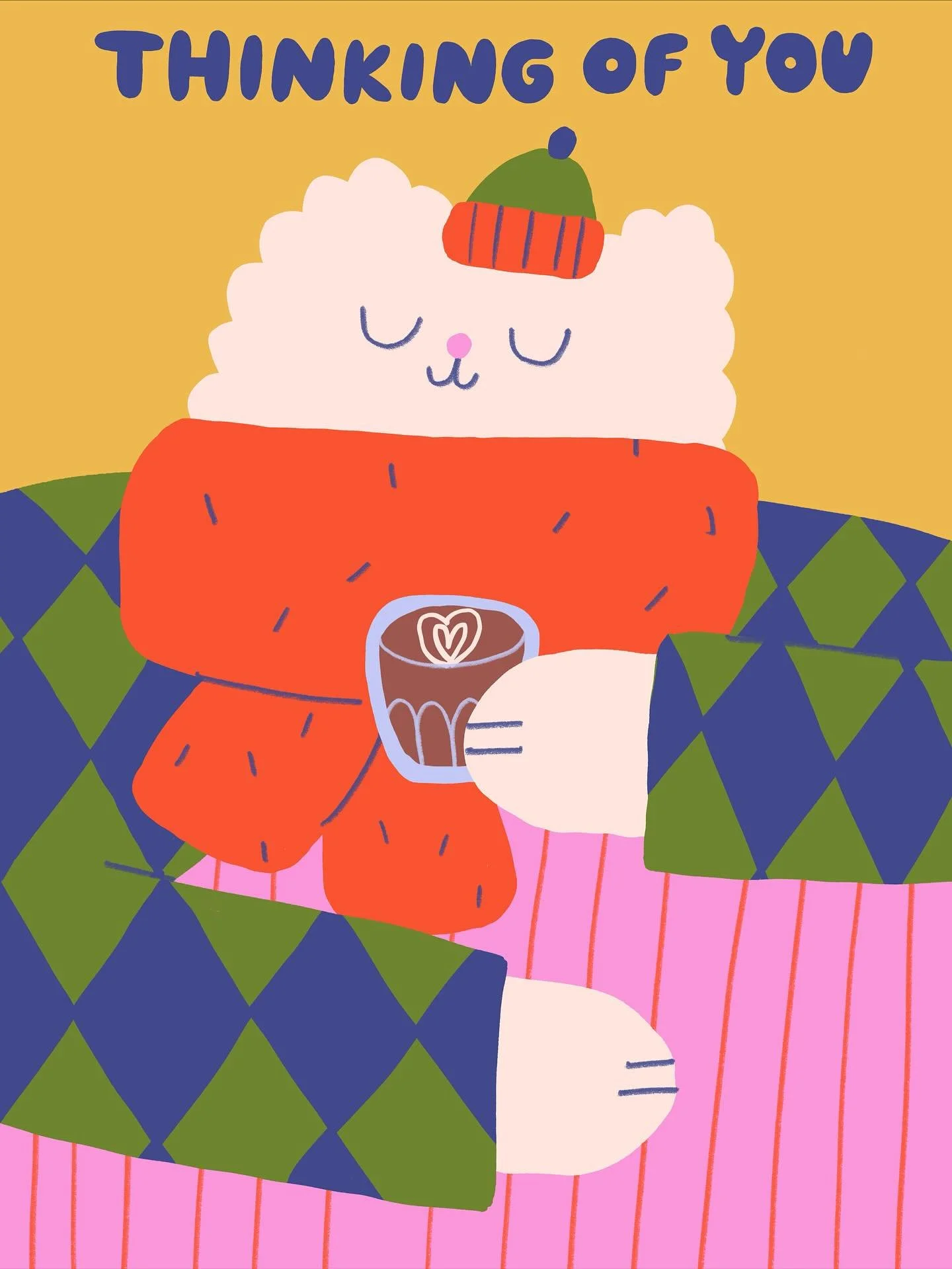 Some coffee cat illustrations I drew recently in a coffee drawing session with @barbibernat.illustration ☕️☕️✏️✏️✨ 
The first one with the tiny cortado would make a cute greeting card!☕️🩷
.
#greetingcarddesign #coffeelover #artlicensing #cutestlyle 