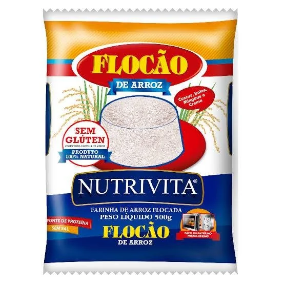 FLOCAO DE ARROZ NUTRIVITA 500G