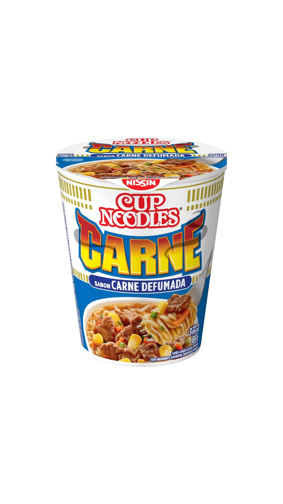 CUP NOODLES CARNE DEFUMADA 69G