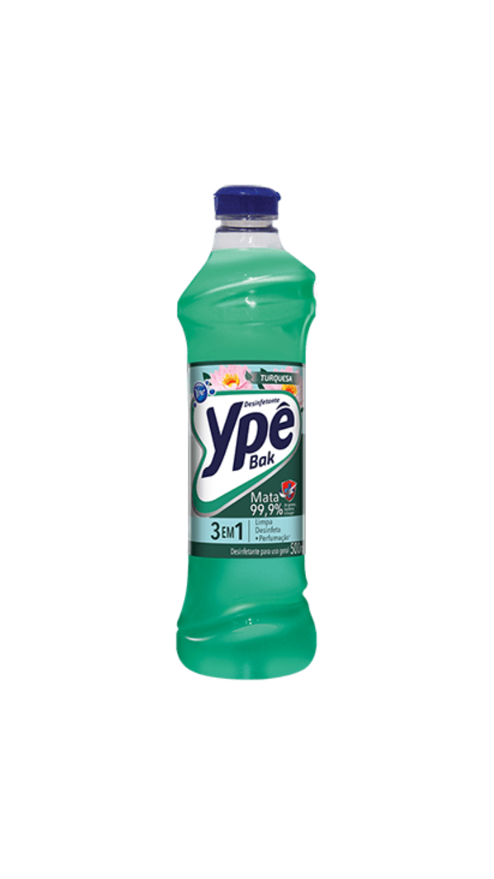 DESINFETANTE YPE BAK TURQUESA 500ML