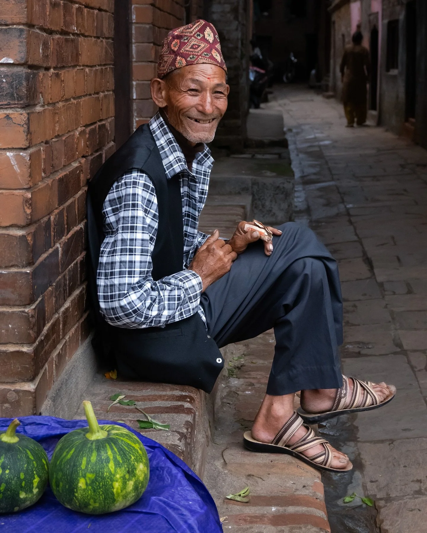 Smiling faces of Bhaktapur, Nepal.