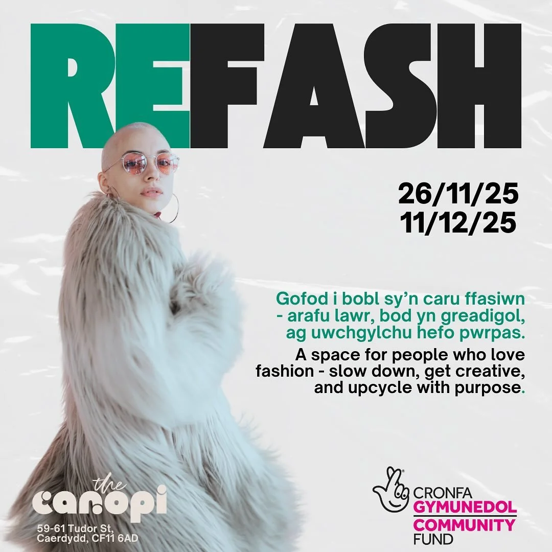 Give your jumper a glow-up! ⭐️💫

At our REFASH workshop, you&rsquo;ll learn how to customise or upcycle your favourite cosy knit - just in time for the festive season.
No experience needed, just good vibes &amp; creativity.

Wednesday 26th November.