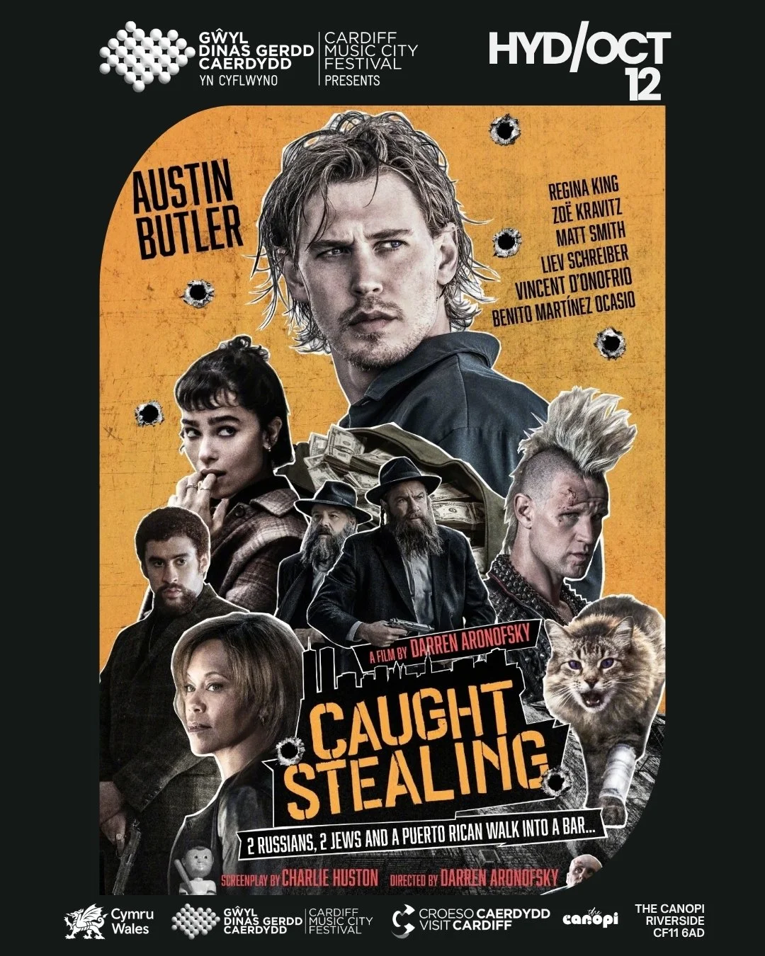 CARDIFF MUSIC CITY FESTIVAL Presents, FILM NIGHT ‘Caught Stealing’ and Special Guest Q&amp;A