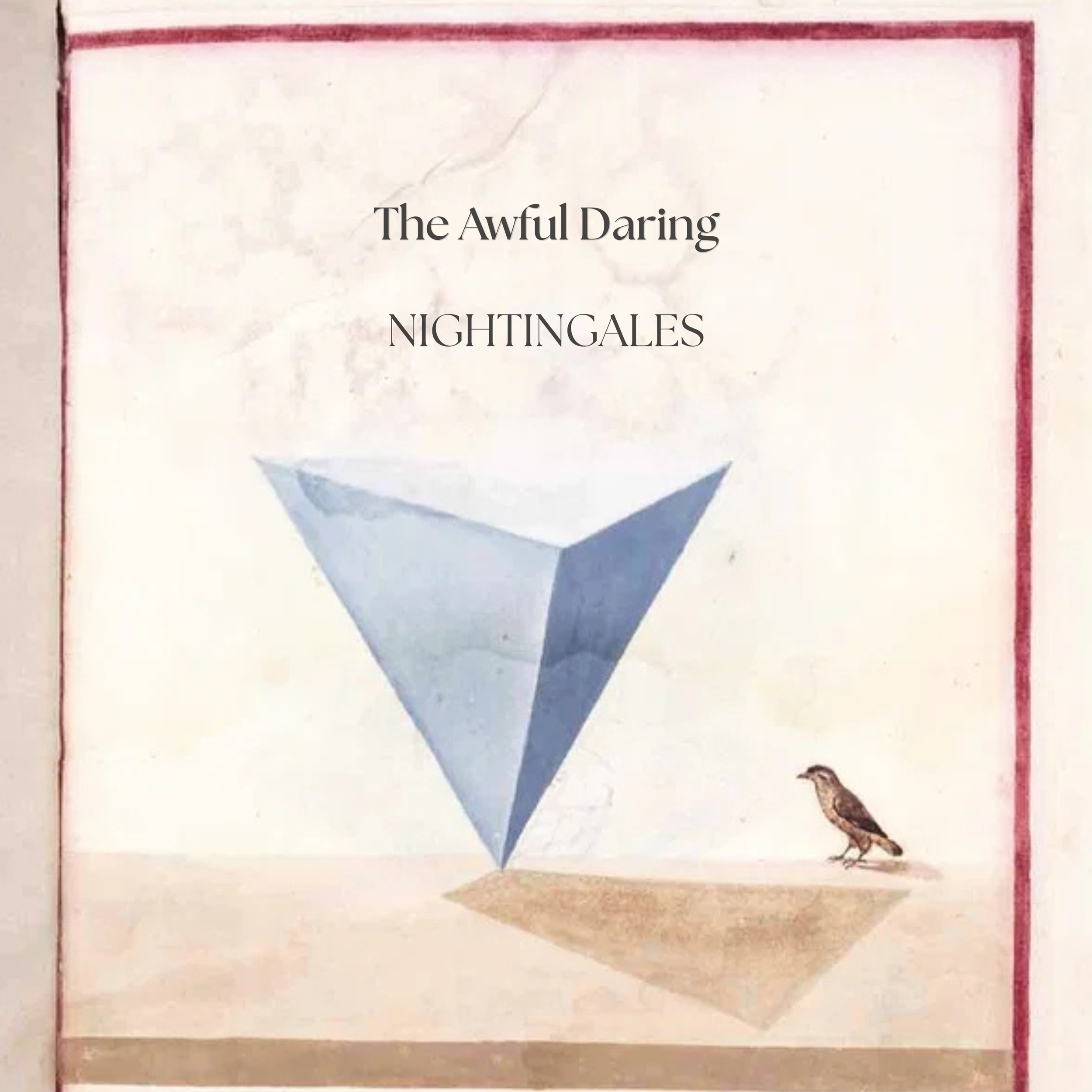 The Nightingale EP album artwork by The Awful Daring, a cinematic rock concept album