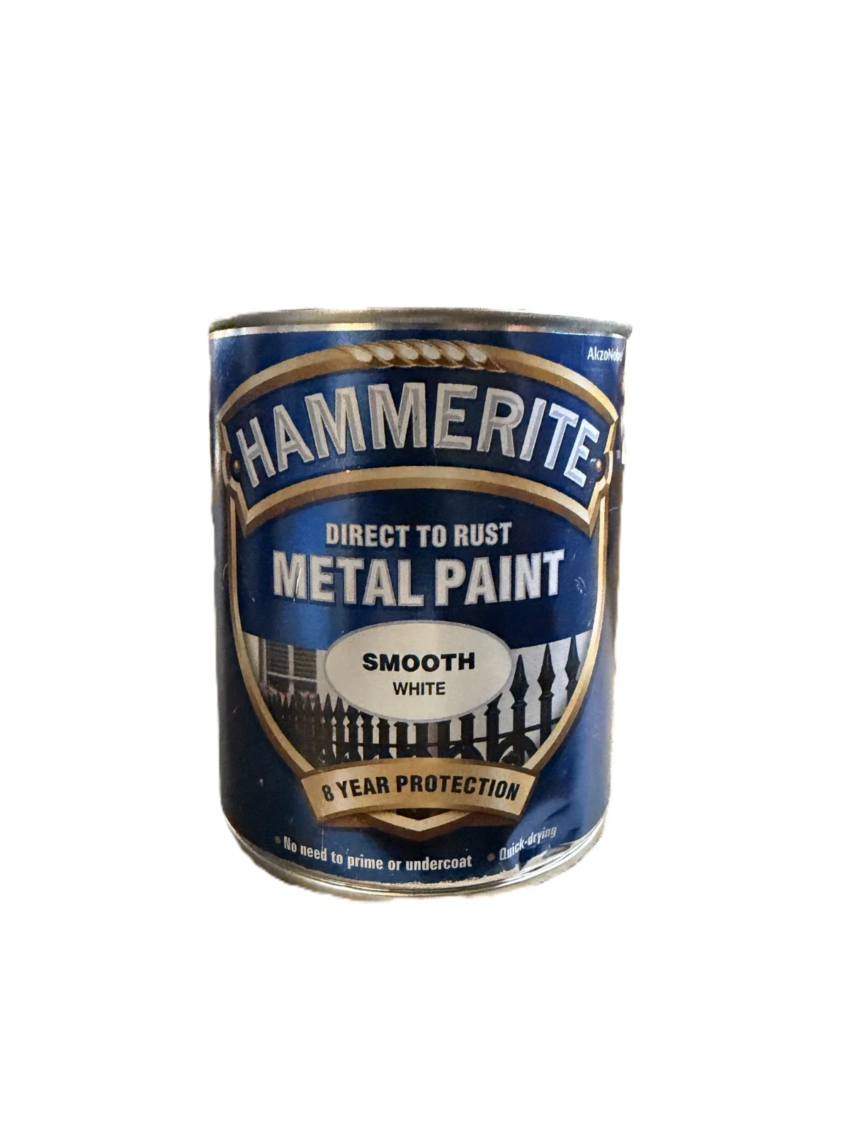 Hammerite Direct to Rust Metal Paint - Smooth White - 750ml Tin (New/Dented)
