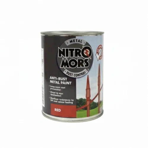 Nitromors Anti-Rust Metal Paint Red 750ml - Direct To Rust Protection Tin