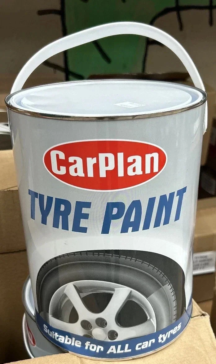 CarPlan Tyre Paint 2.5L – Black Rubber Finish – For All Tyres – Fast Delivery
