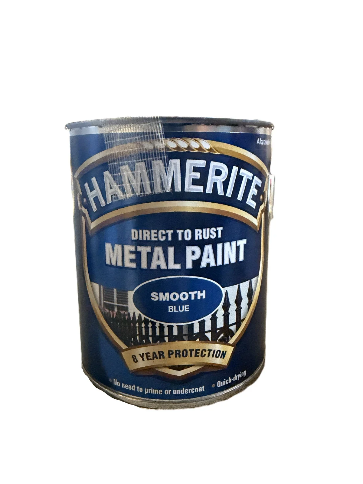 Hammerite Direct to Rust Metal Paint - Smooth Blue - 750ml Tin (Slightly Dented)