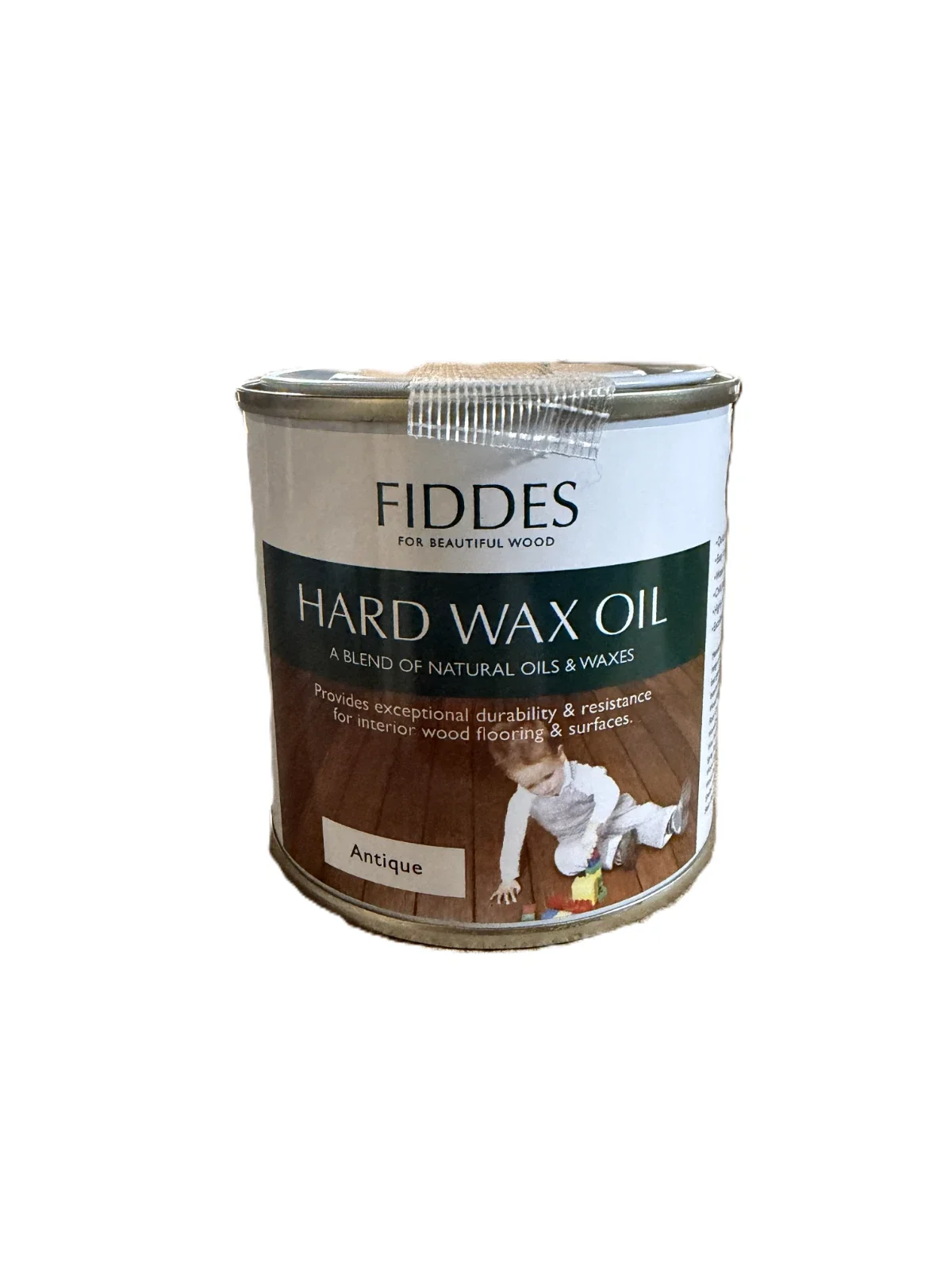 Fiddes Hard Wax Oil Antique 250ml - Interior Wood Floor & Surface (Dented Tin)