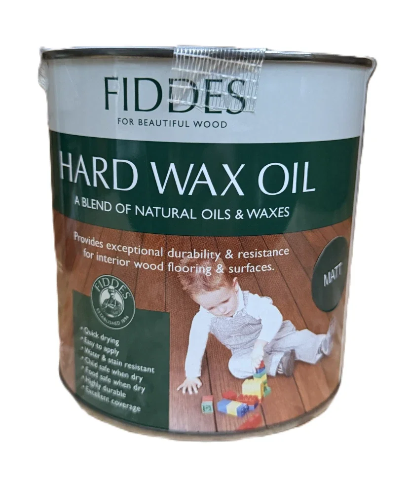 Fiddes Hard Wax Oil 1L - Matt Finish - Interior Wood Floor & Furniture - NEW