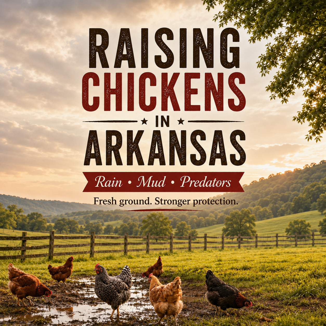 Choosing a Chicken Coop for Arkansas Rain, Mud, and Predators